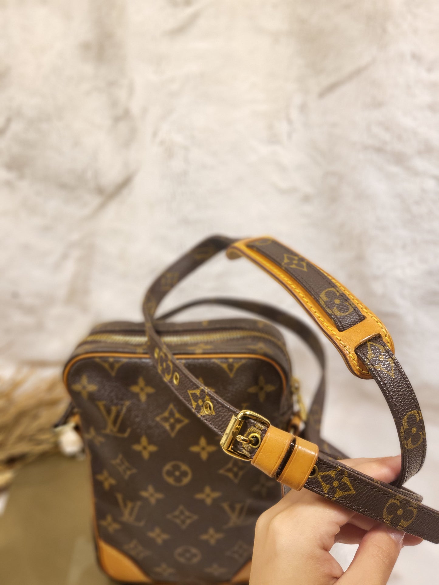 Authentic pre-owned Louis Vuitton Amazone pm crossbody shoulder bag