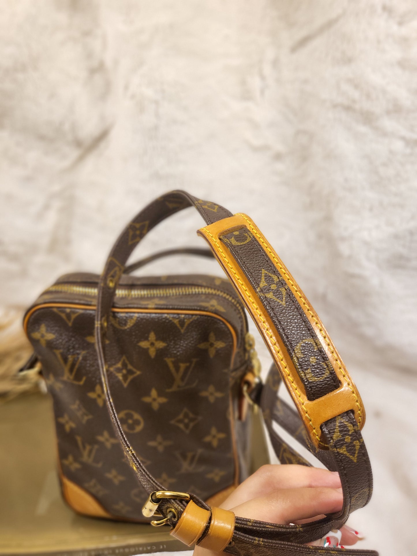 Authentic pre-owned Louis Vuitton Amazone pm crossbody shoulder bag