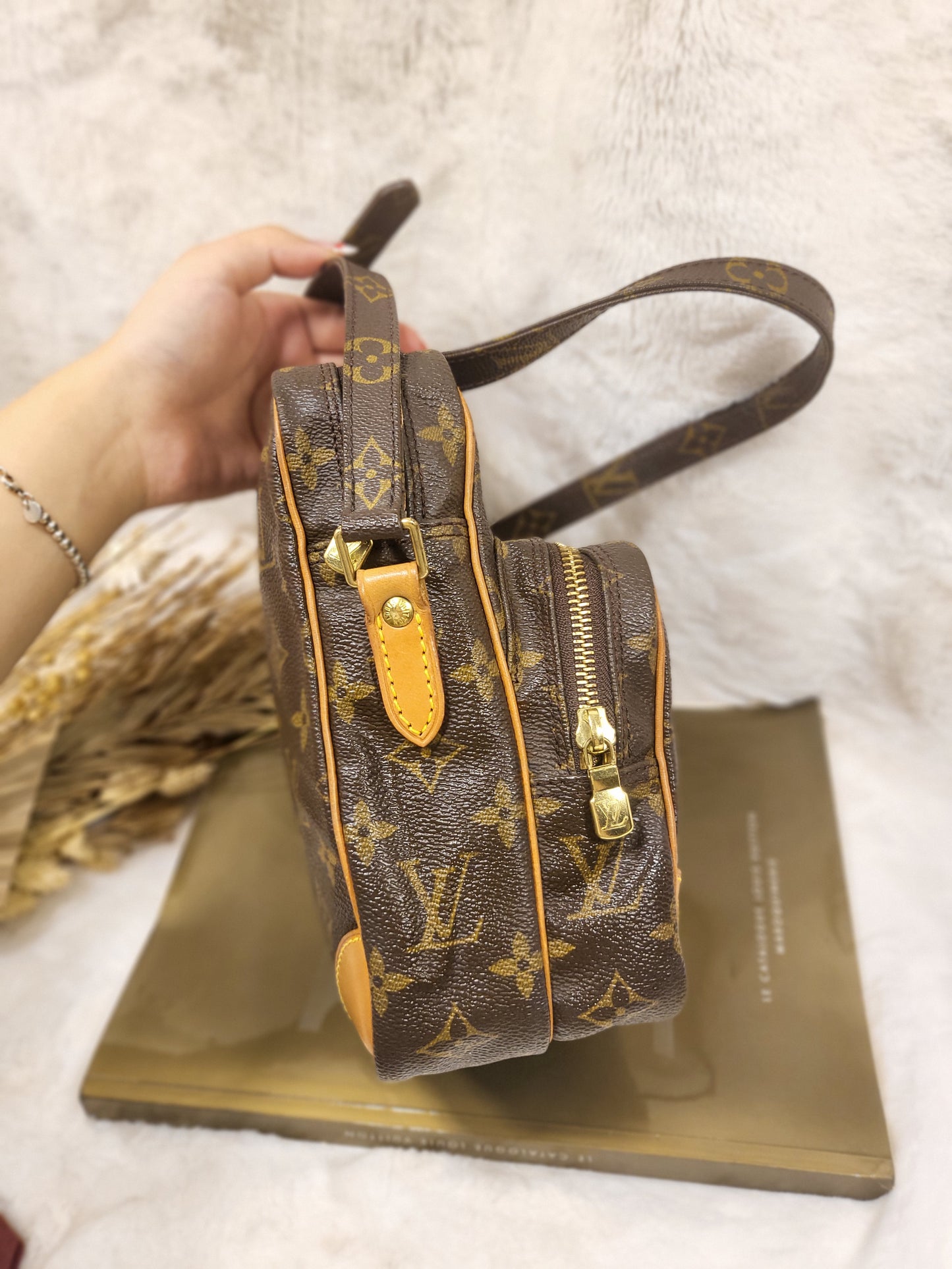 Authentic pre-owned Louis Vuitton Amazone pm crossbody shoulder bag