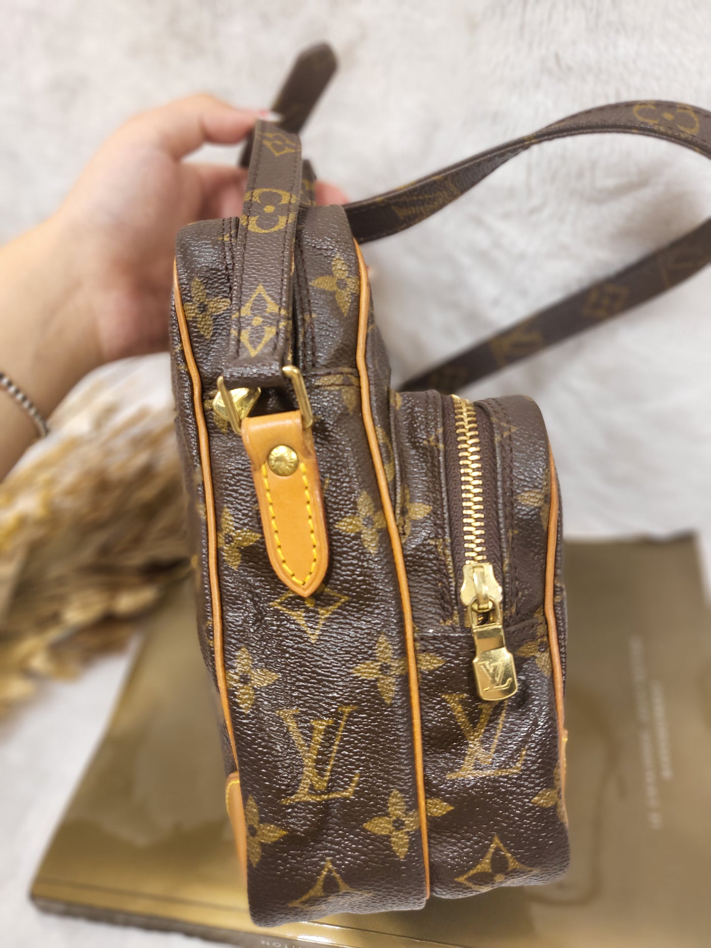 Authentic pre-owned Louis Vuitton Amazone pm crossbody shoulder bag