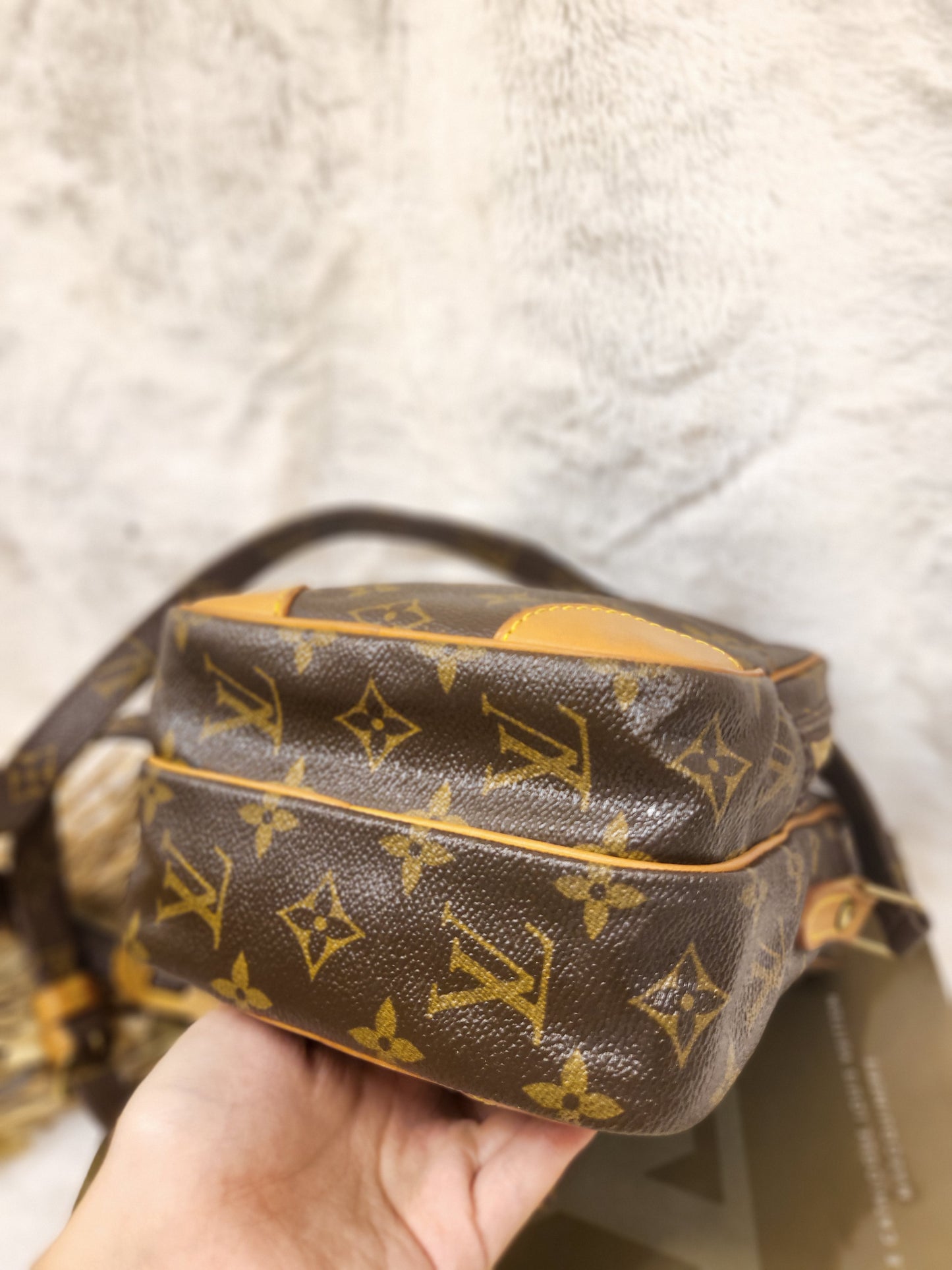 Authentic pre-owned Louis Vuitton Amazone pm crossbody shoulder bag