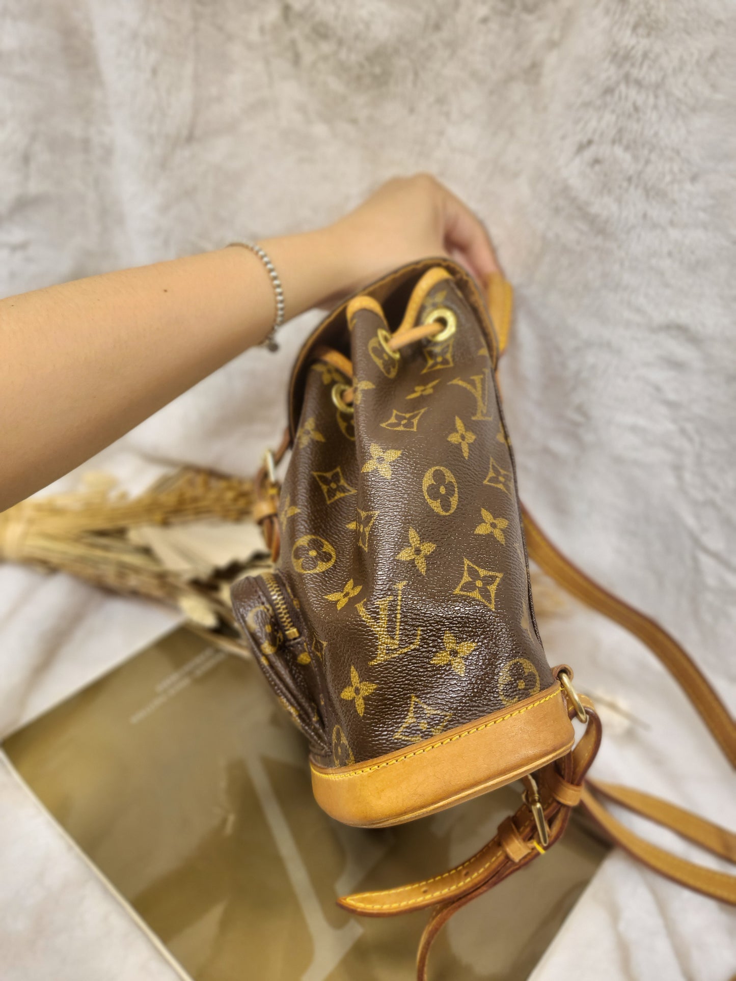 Authentic pre-owned Louis Vuitton Montsouris mini pm backpack