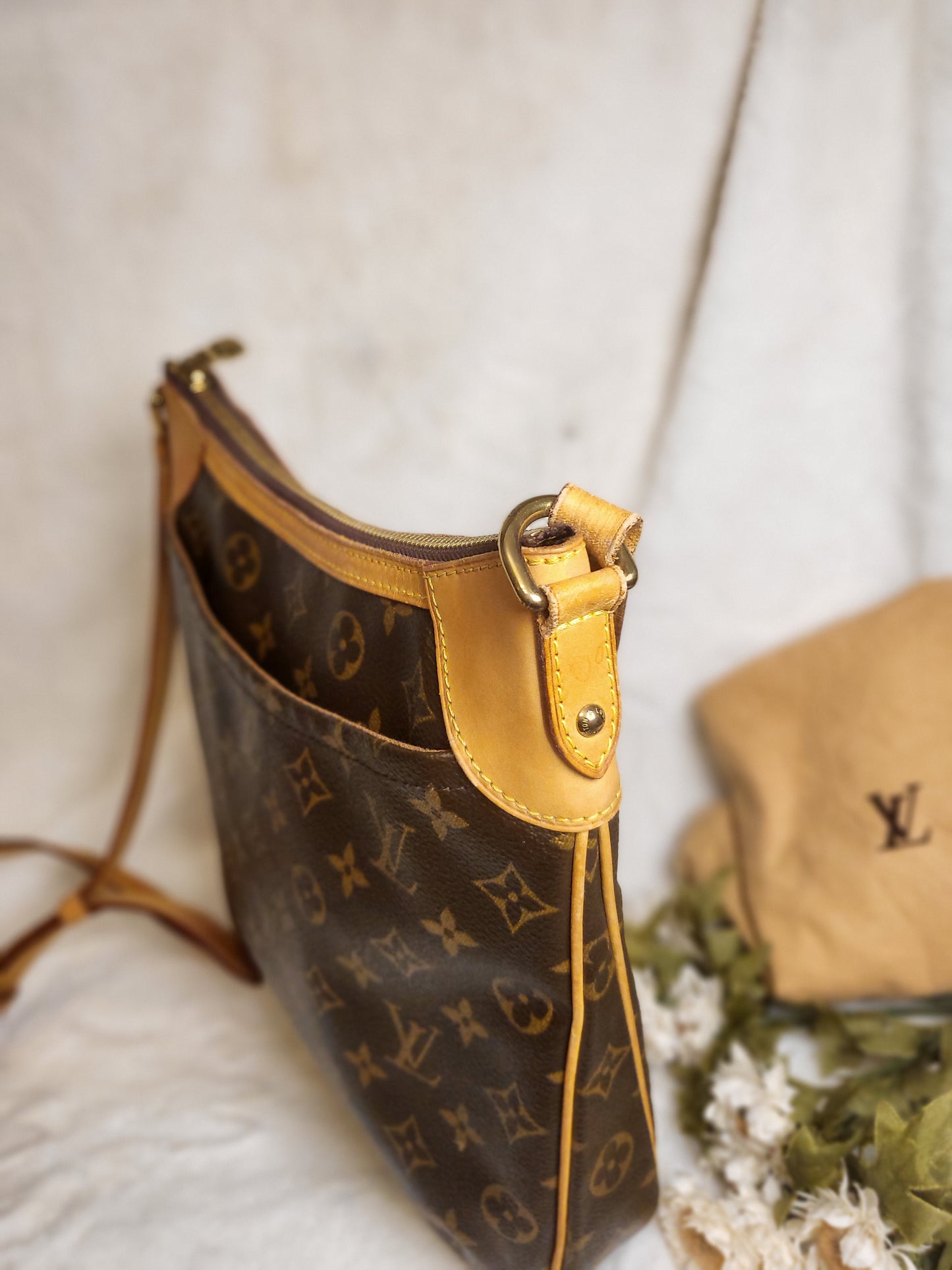 Authentic pre-owned Louis Vuitton odeon pm crossbody shoulder bag