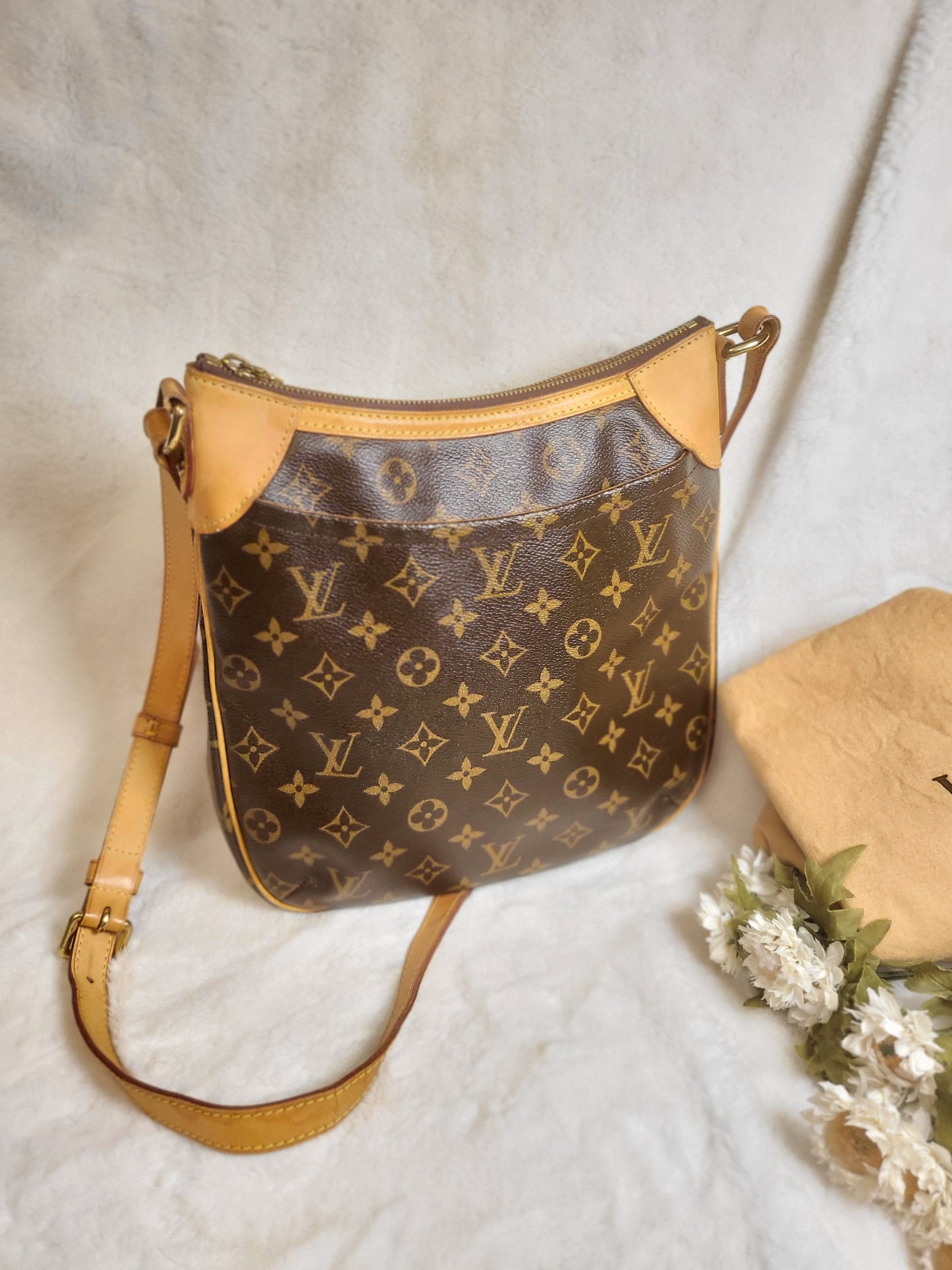 Authentic pre-owned Louis Vuitton odeon pm crossbody shoulder bag