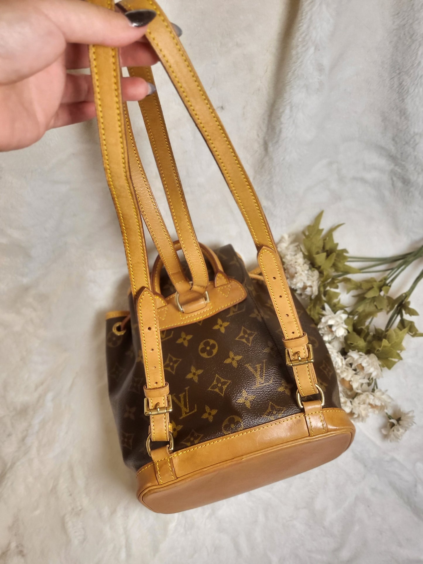 Authentic pre-owned Louis Vuitton montsouris pm mini backpack