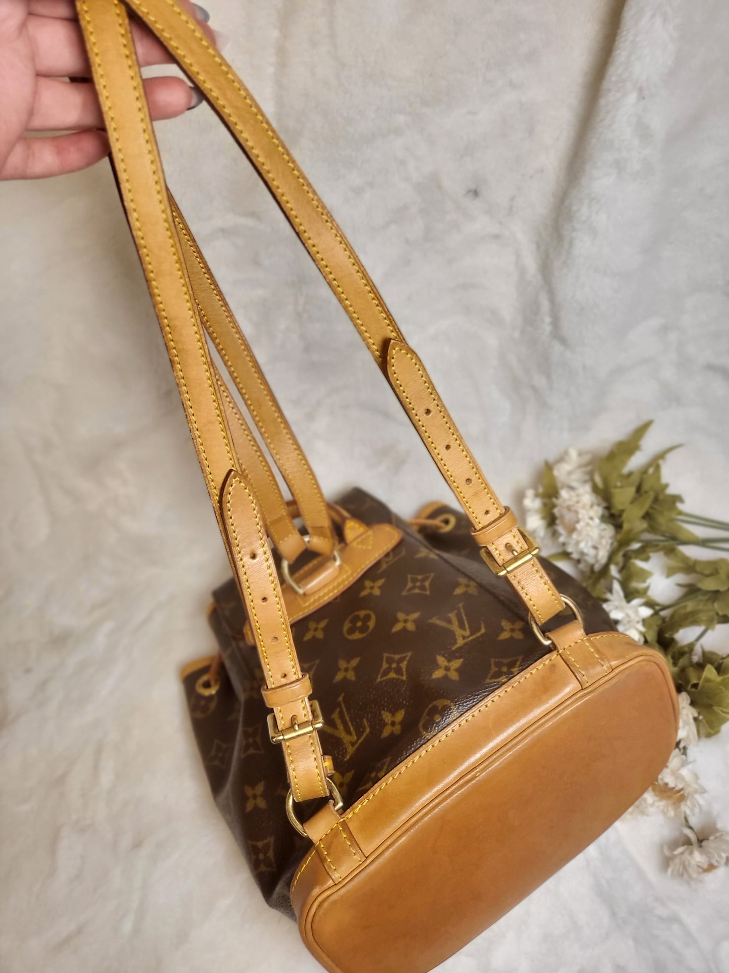 Authentic pre-owned Louis Vuitton montsouris pm mini backpack