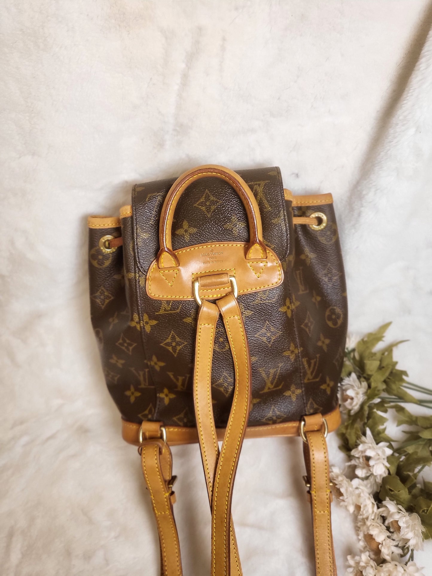Authentic pre-owned Louis Vuitton montsouris pm mini backpack