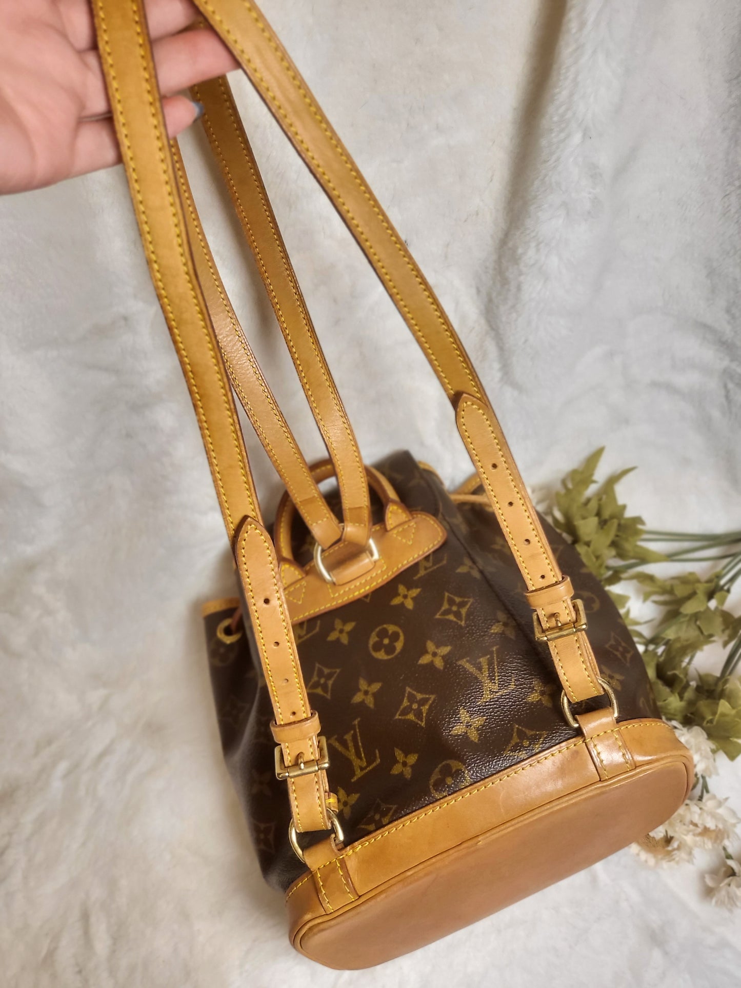 Authentic pre-owned Louis Vuitton montsouris pm mini backpack