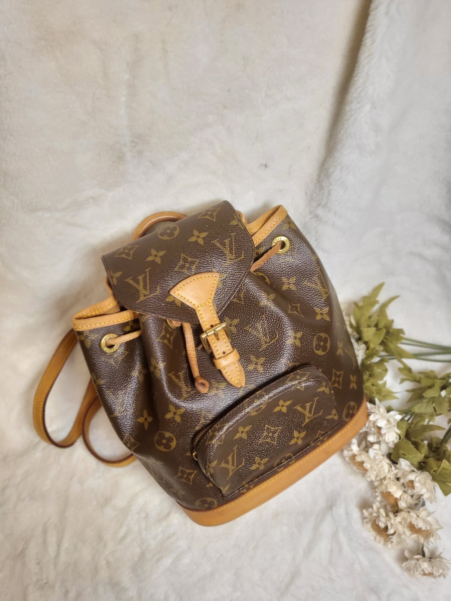 Authentic pre-owned Louis Vuitton montsouris pm mini backpack