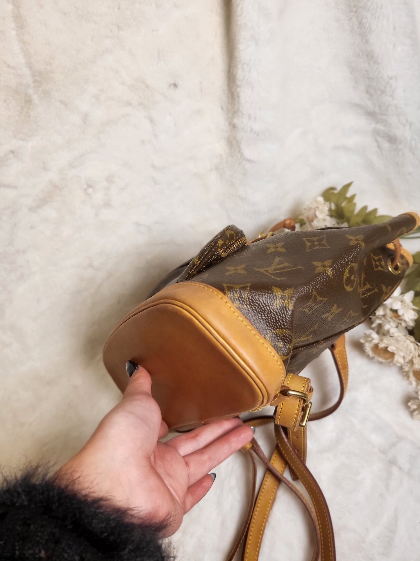 Authentic pre-owned Louis Vuitton montsouris pm mini backpack