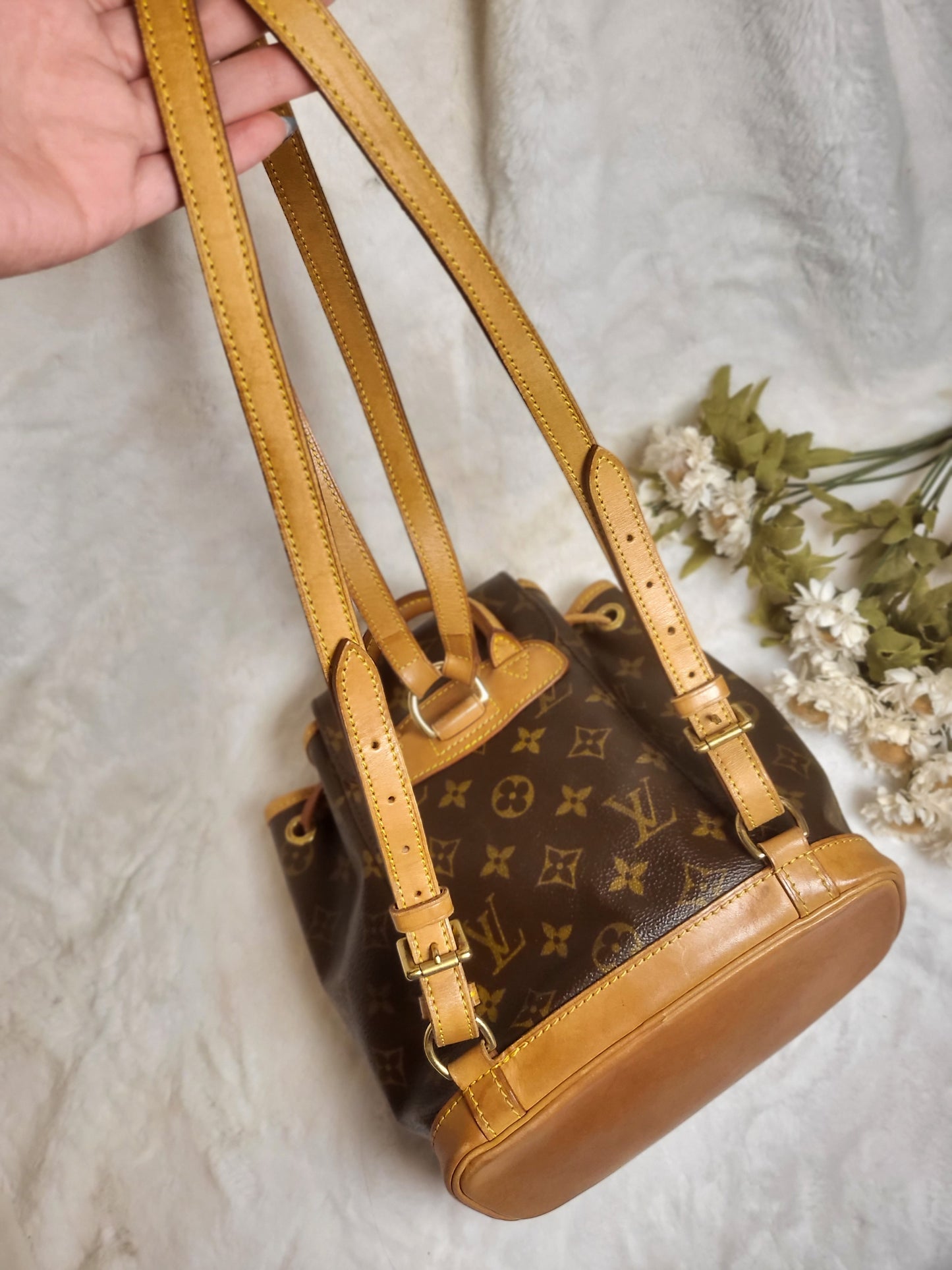 Authentic pre-owned Louis Vuitton montsouris pm mini backpack