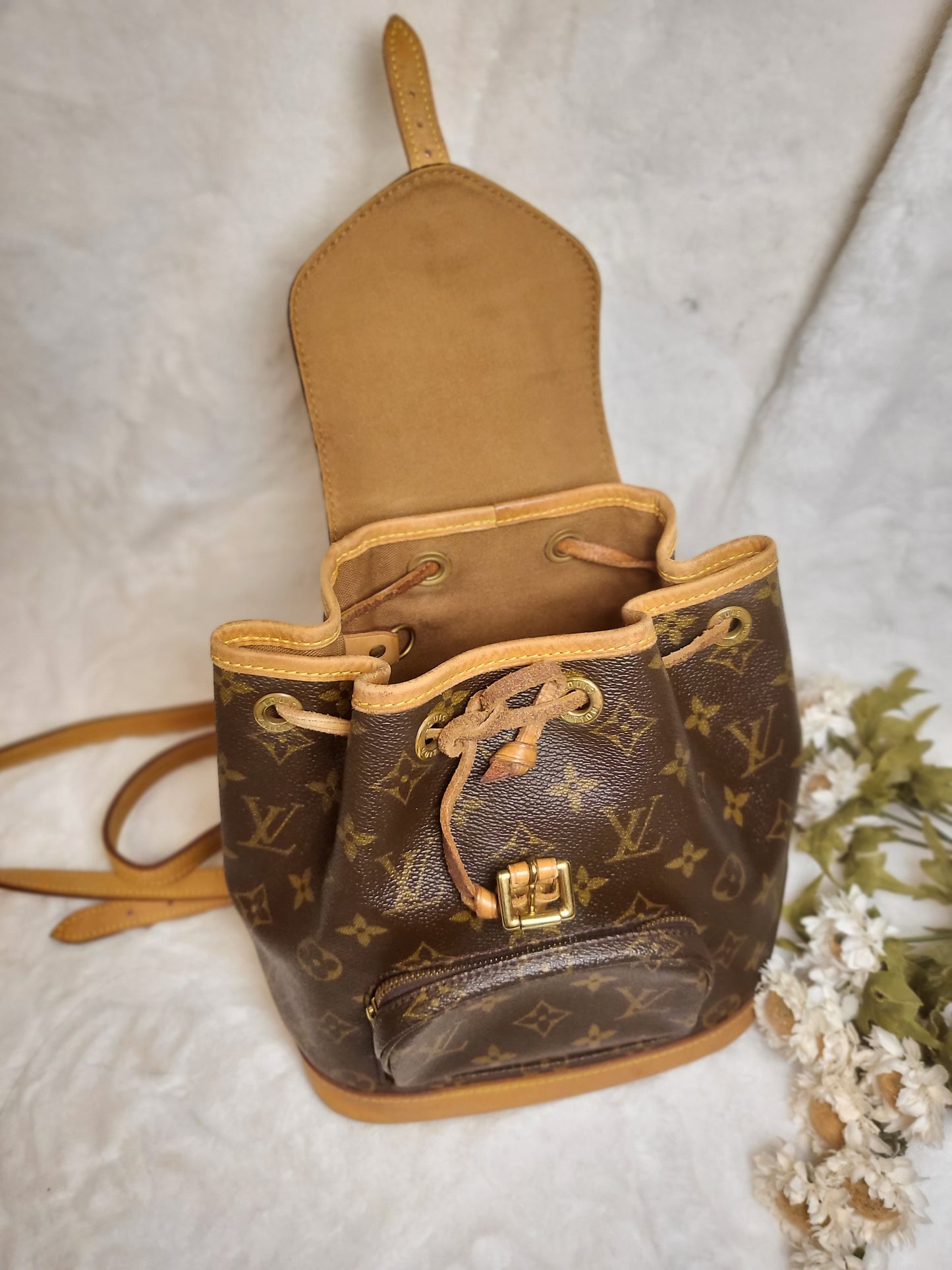 Authentic pre-owned Louis Vuitton montsouris pm mini backpack
