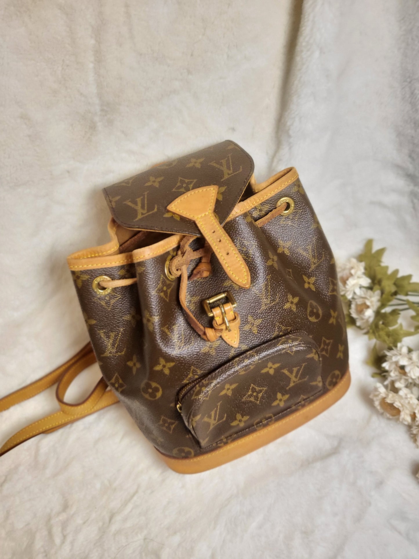 Authentic pre-owned Louis Vuitton montsouris pm mini backpack