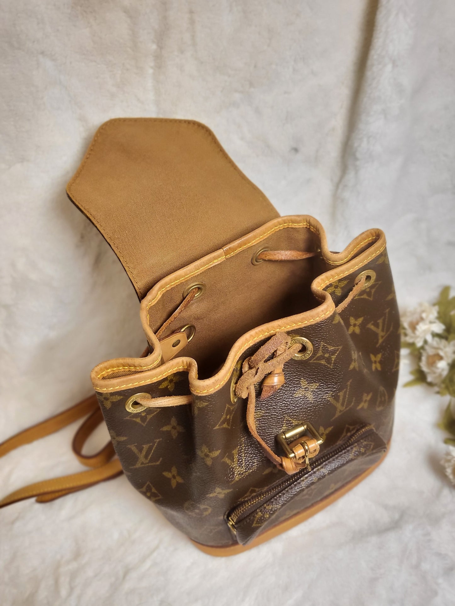 Authentic pre-owned Louis Vuitton montsouris pm mini backpack