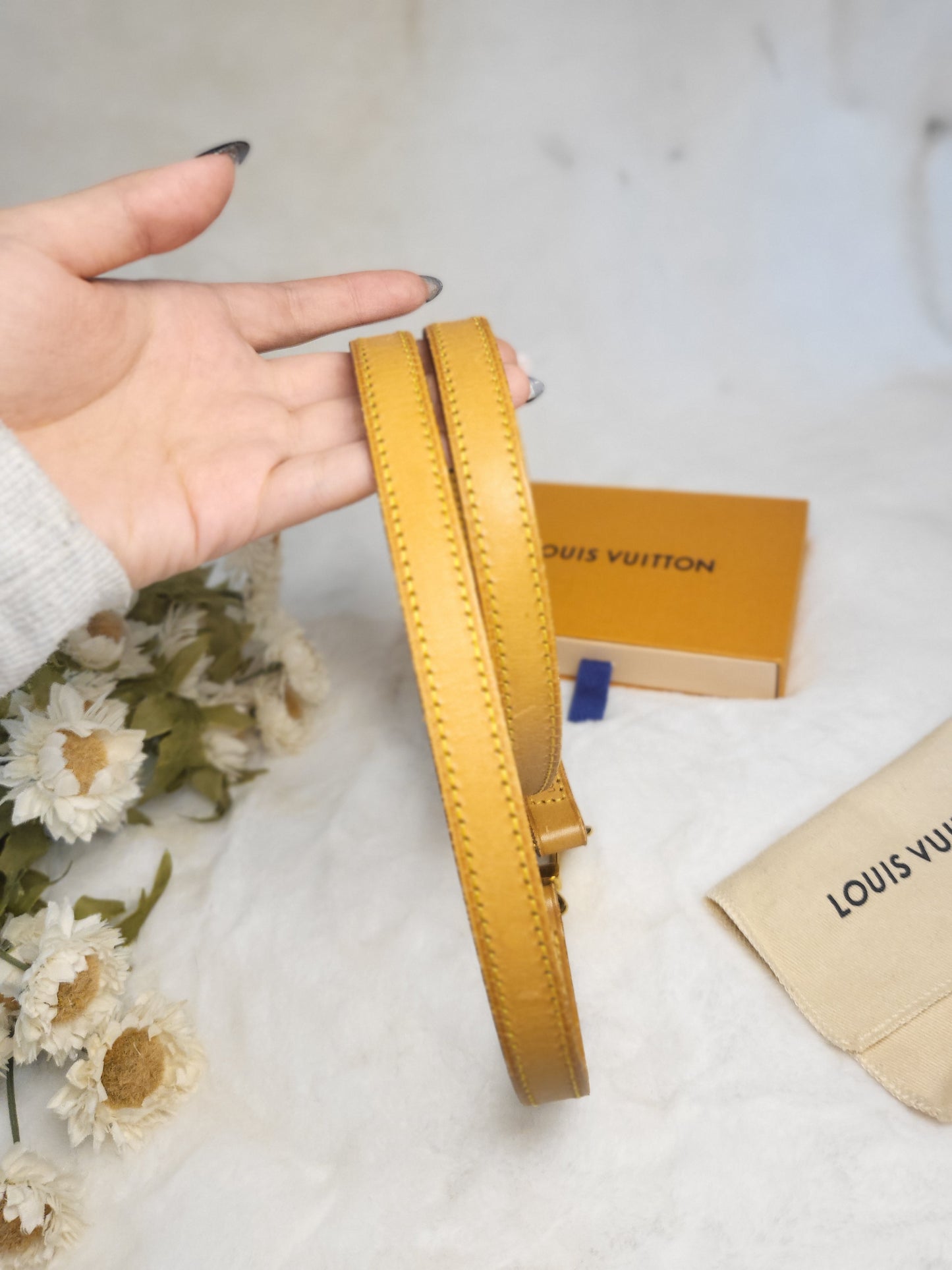 Authentic pre-owned Louis Vuitton vachetta strap