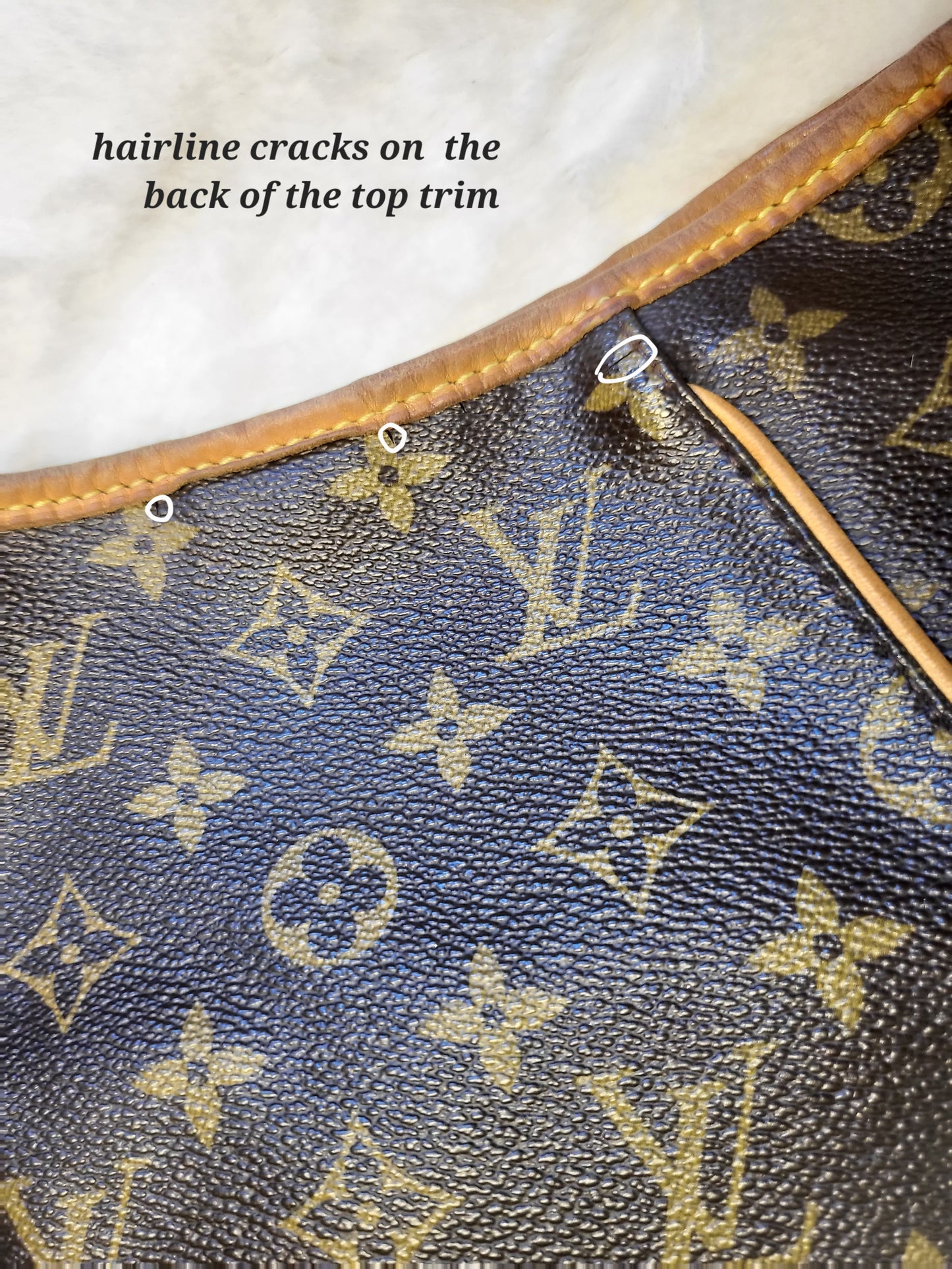 Authentic pre-owned Louis Vuitton Galliera gm tote shoulder bag