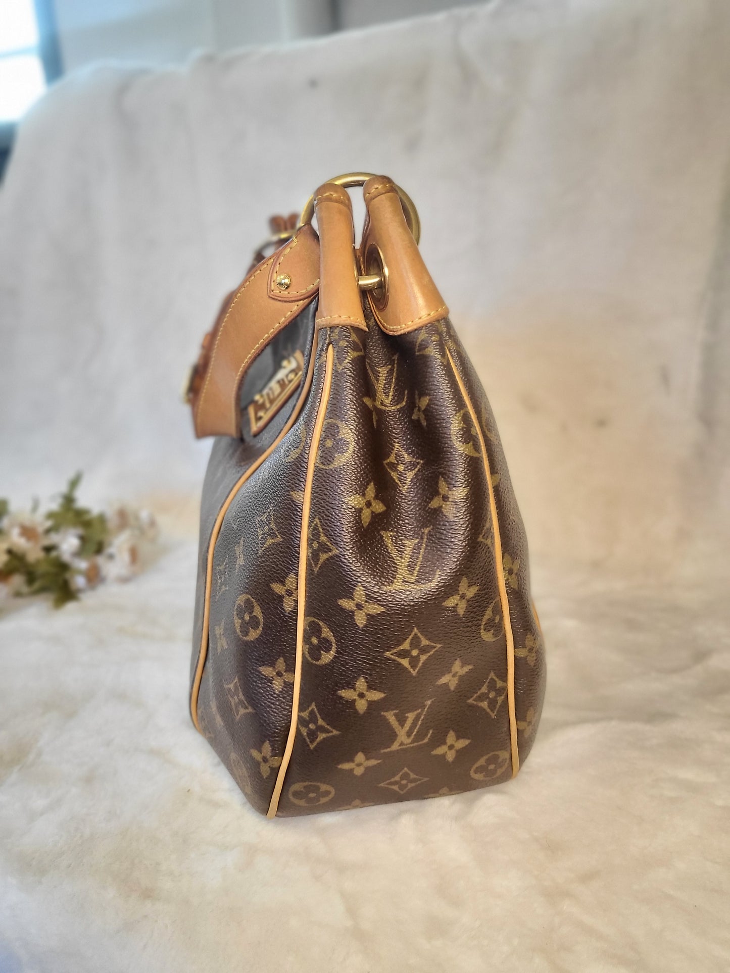 Authentic pre-owned Louis Vuitton Galliera gm tote shoulder bag