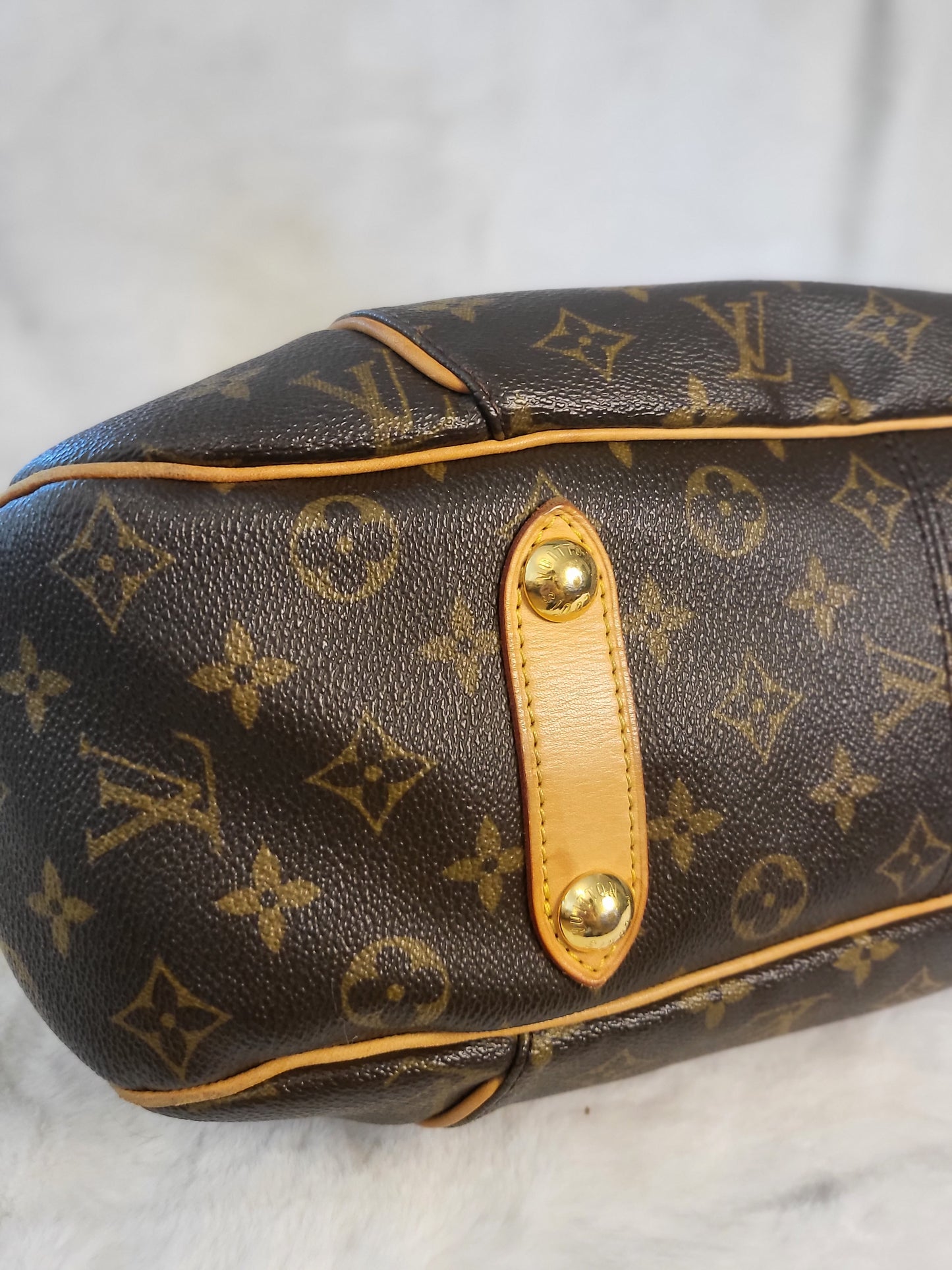 Authentic pre-owned Louis Vuitton Galliera gm tote shoulder bag