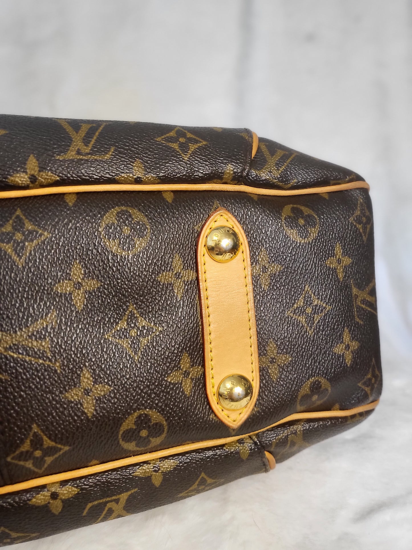 Authentic pre-owned Louis Vuitton Galliera gm tote shoulder bag