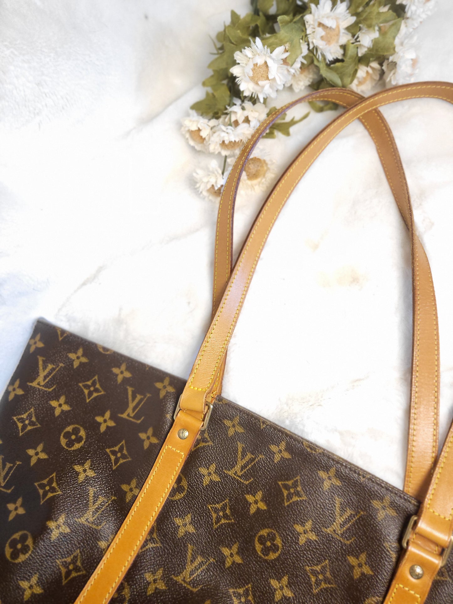 Authentic pre-owned Louis Vuitton sac tote pm shoulder bag