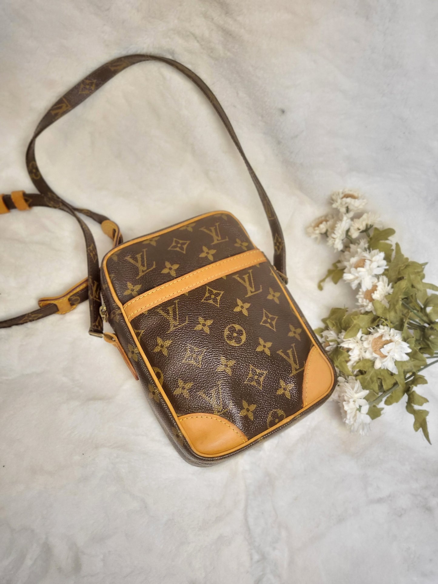 Authentic pre-owned Louis Vuitton Danube pm crossbody shoulder bag