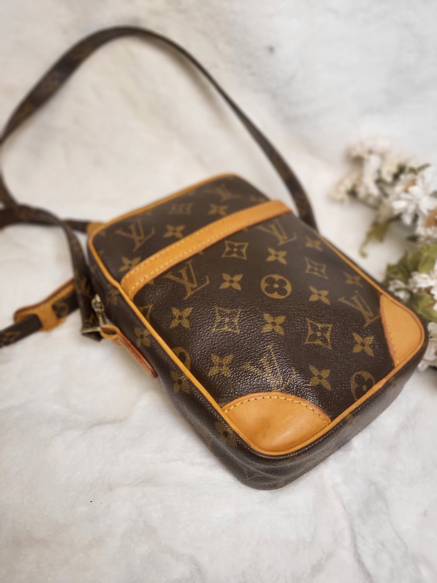 Authentic pre-owned Louis Vuitton Danube pm crossbody shoulder bag