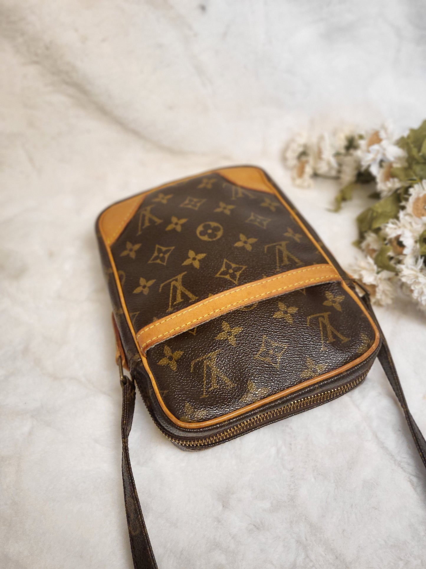 Authentic pre-owned Louis Vuitton Danube pm crossbody shoulder bag