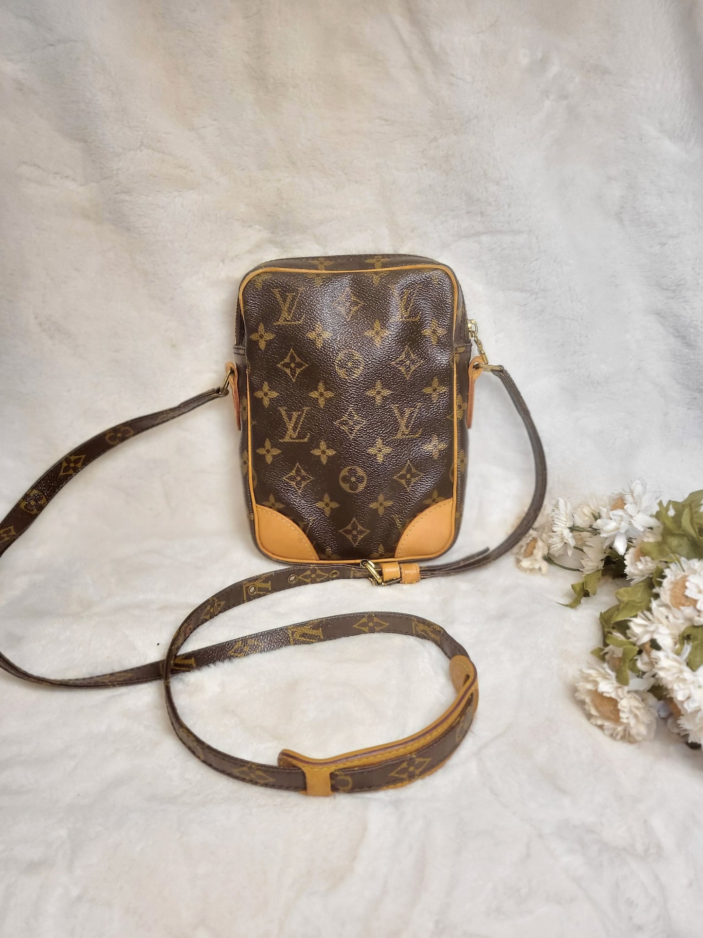 Authentic pre-owned Louis Vuitton Danube pm crossbody shoulder bag