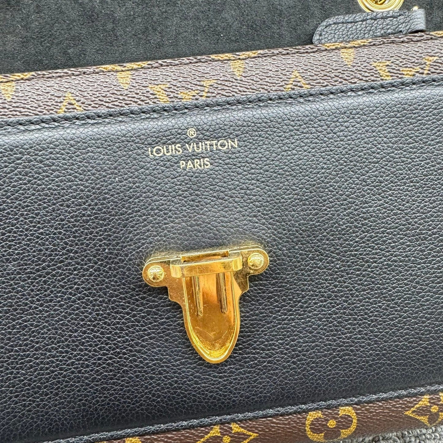 Louis Vuitton Monogram Black Victoire Shoulder Bag