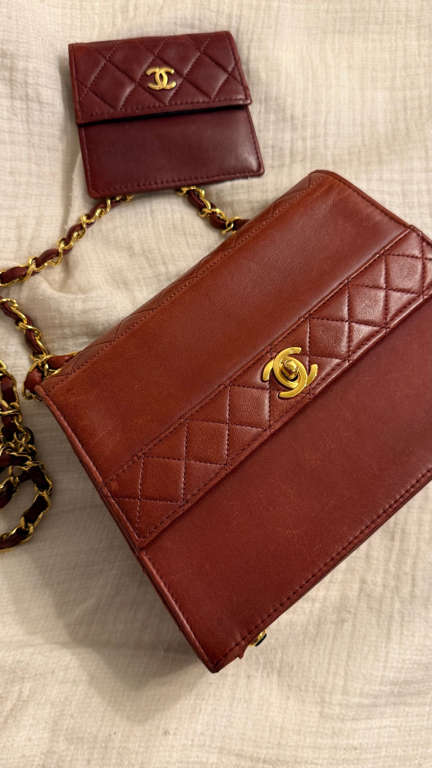 Chanel trapezoid flap bag