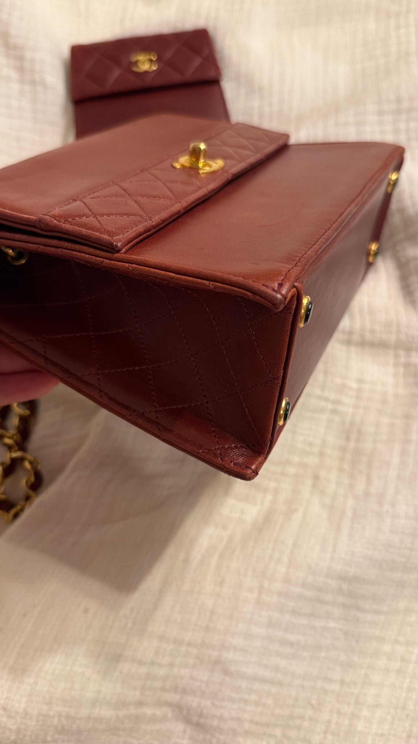 Chanel trapezoid flap bag