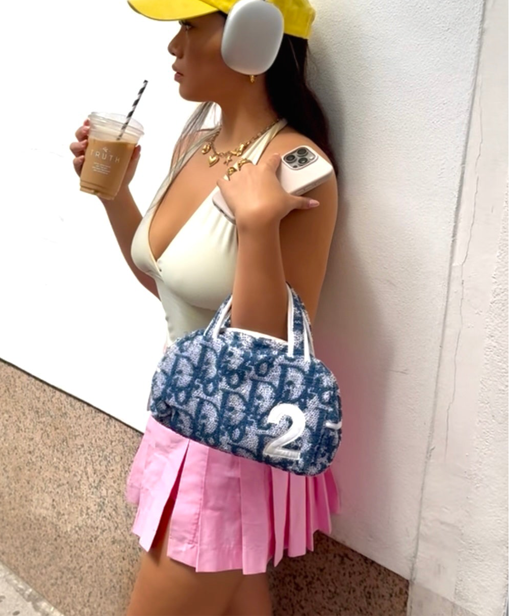 DIOR trotter terry cloth bag