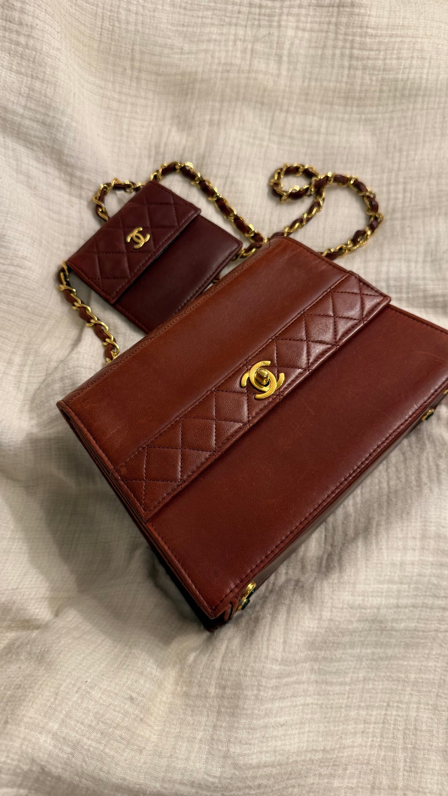 Chanel trapezoid flap bag