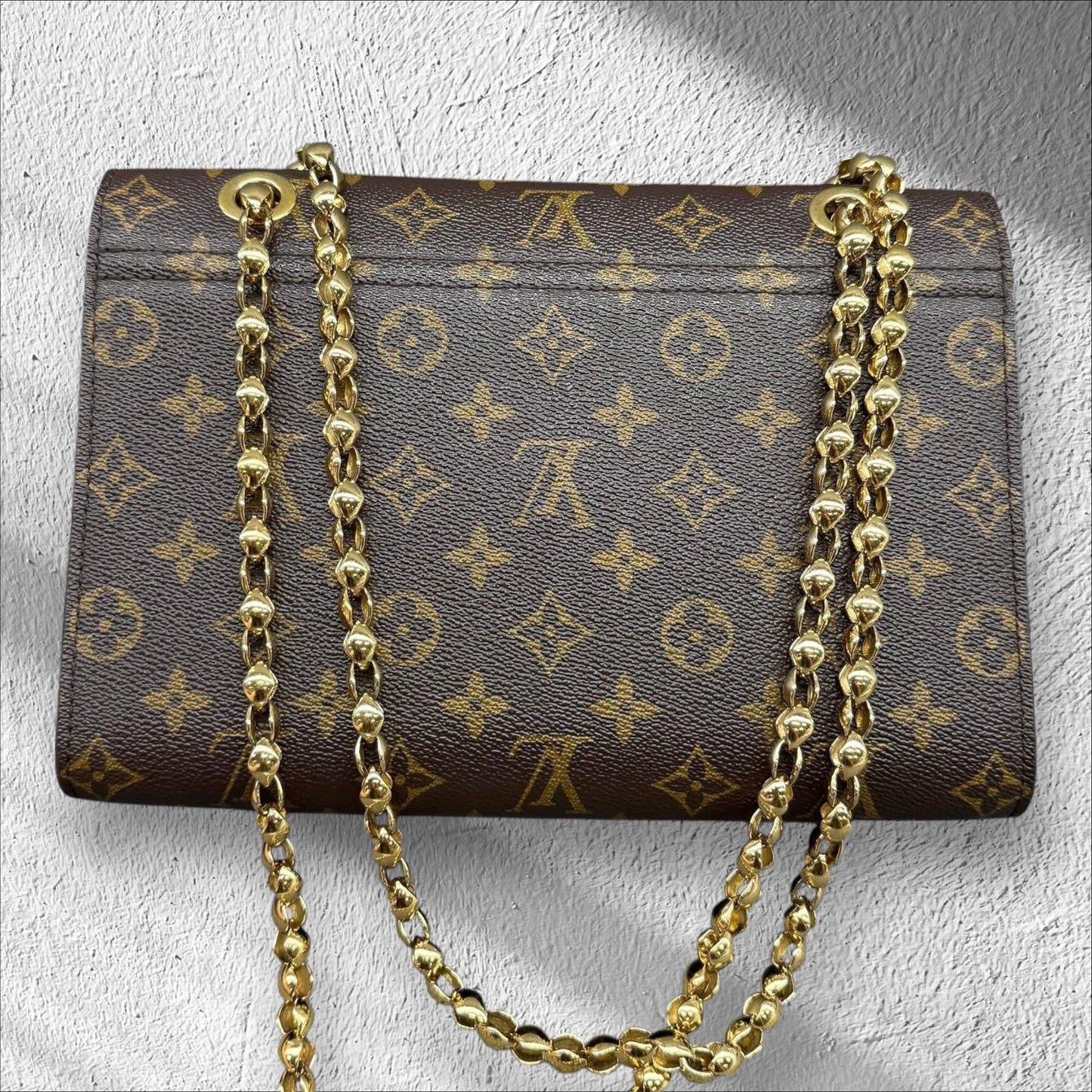 Louis Vuitton Monogram Black Victoire Shoulder Bag