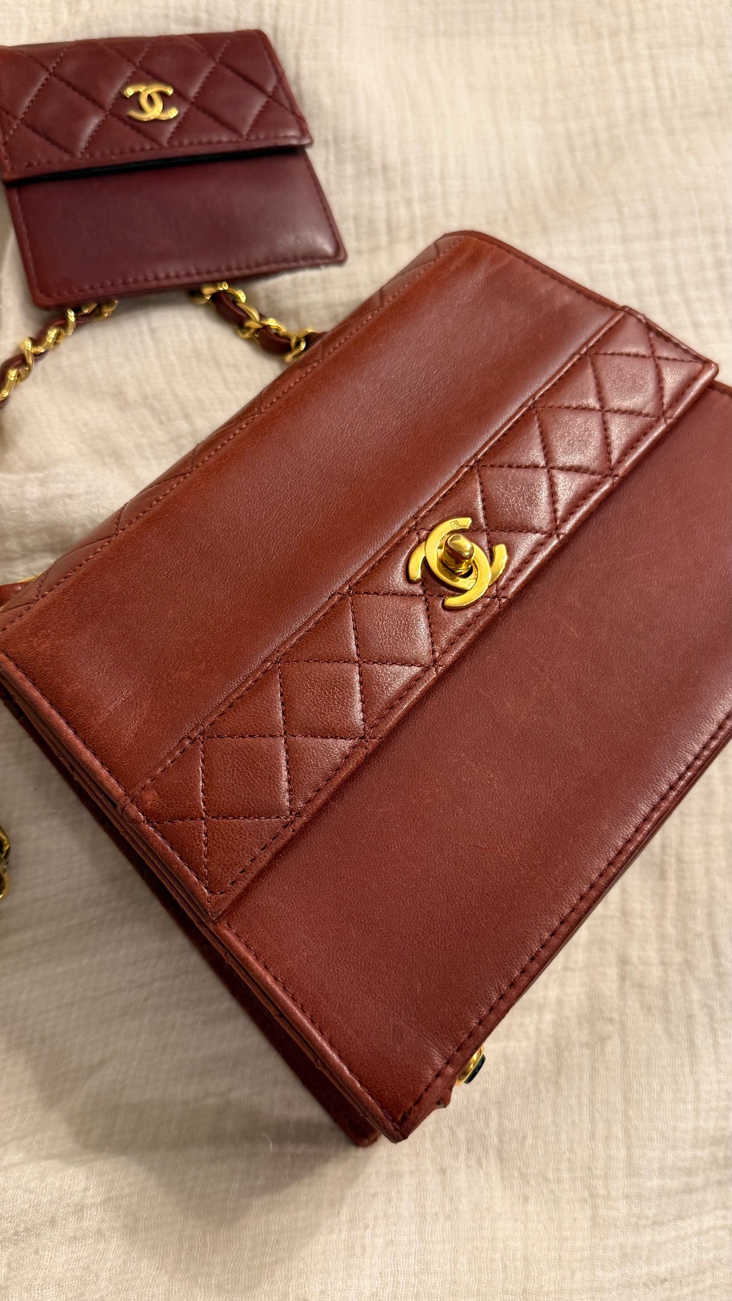 Chanel trapezoid flap bag