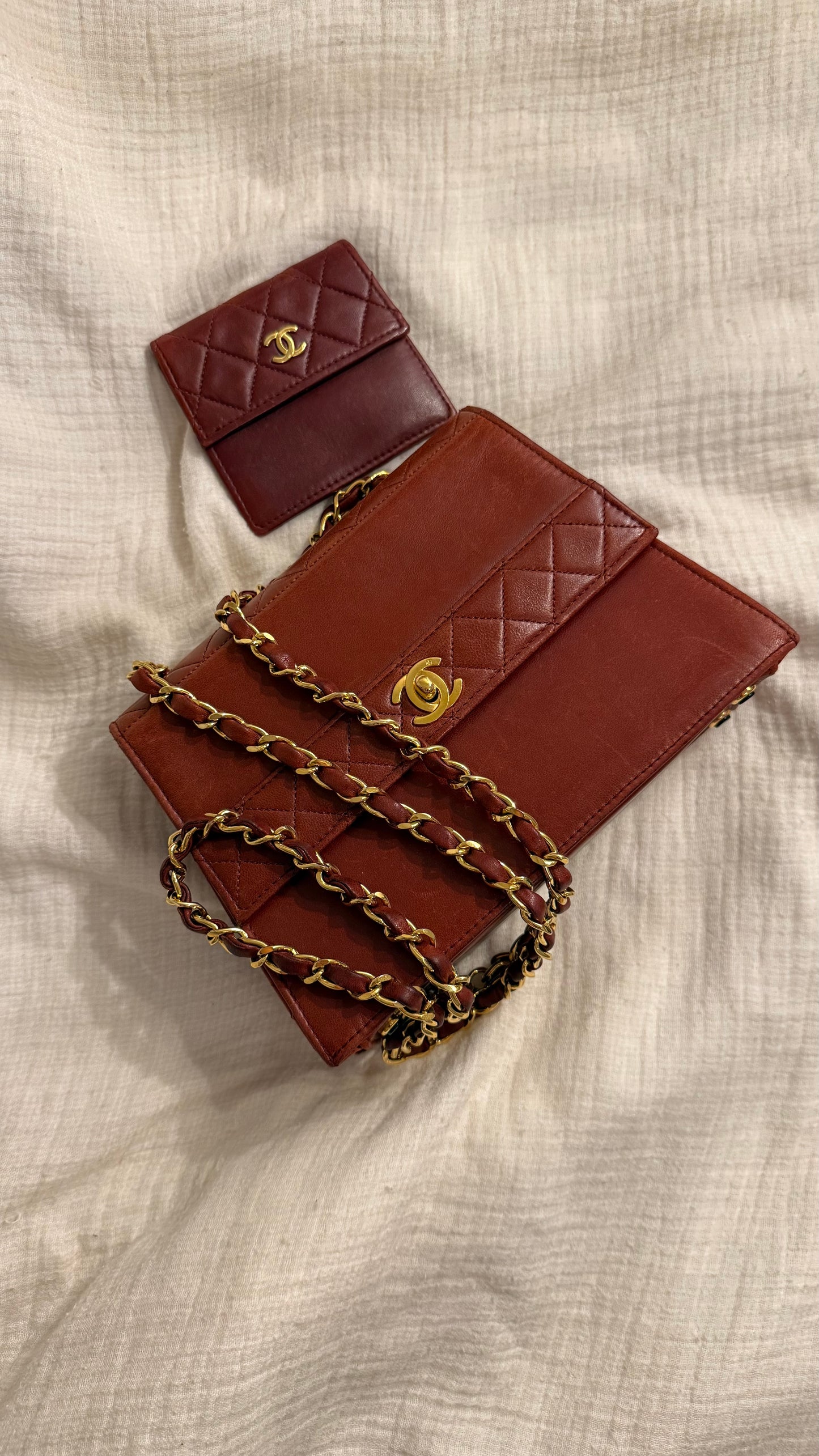 Chanel trapezoid flap bag