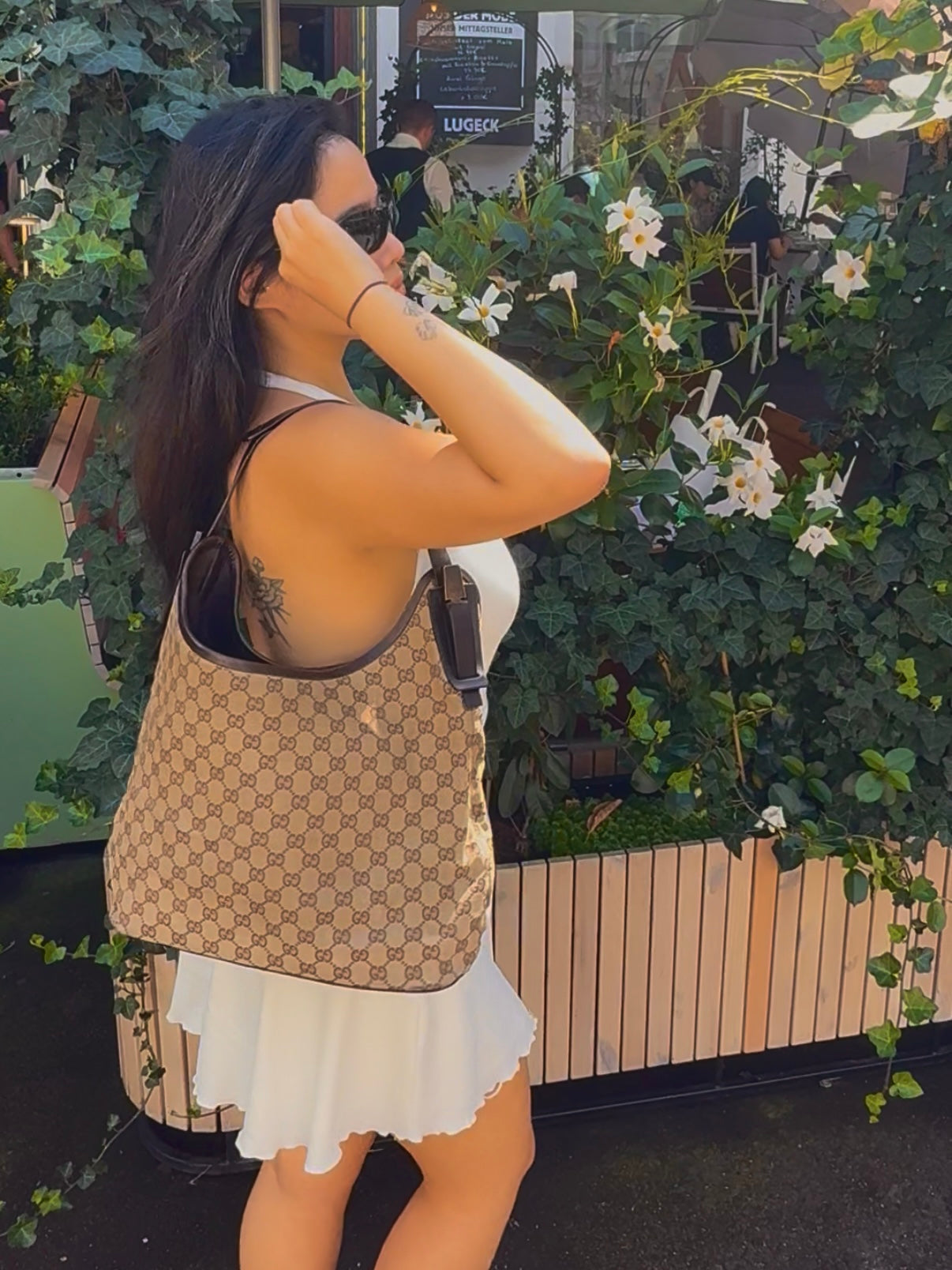 Gucci Monogram Hobo Tote