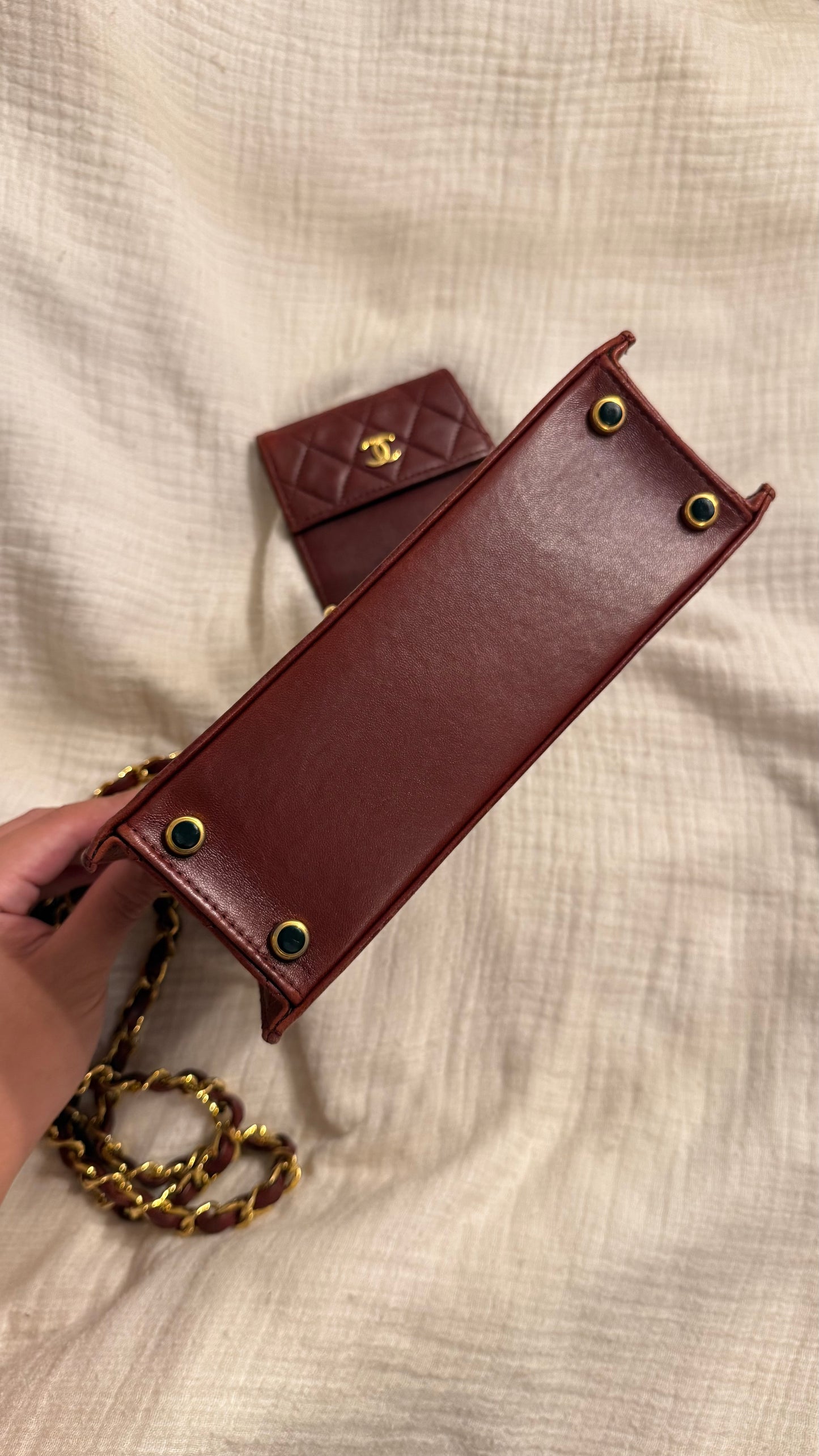 Chanel trapezoid flap bag