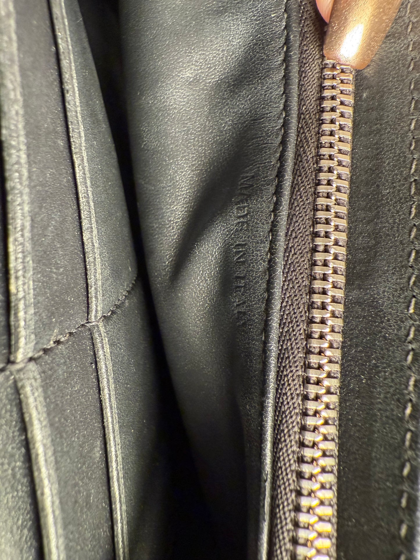Dior Diorama Wallet on Chain WOC Metallic Calfskin