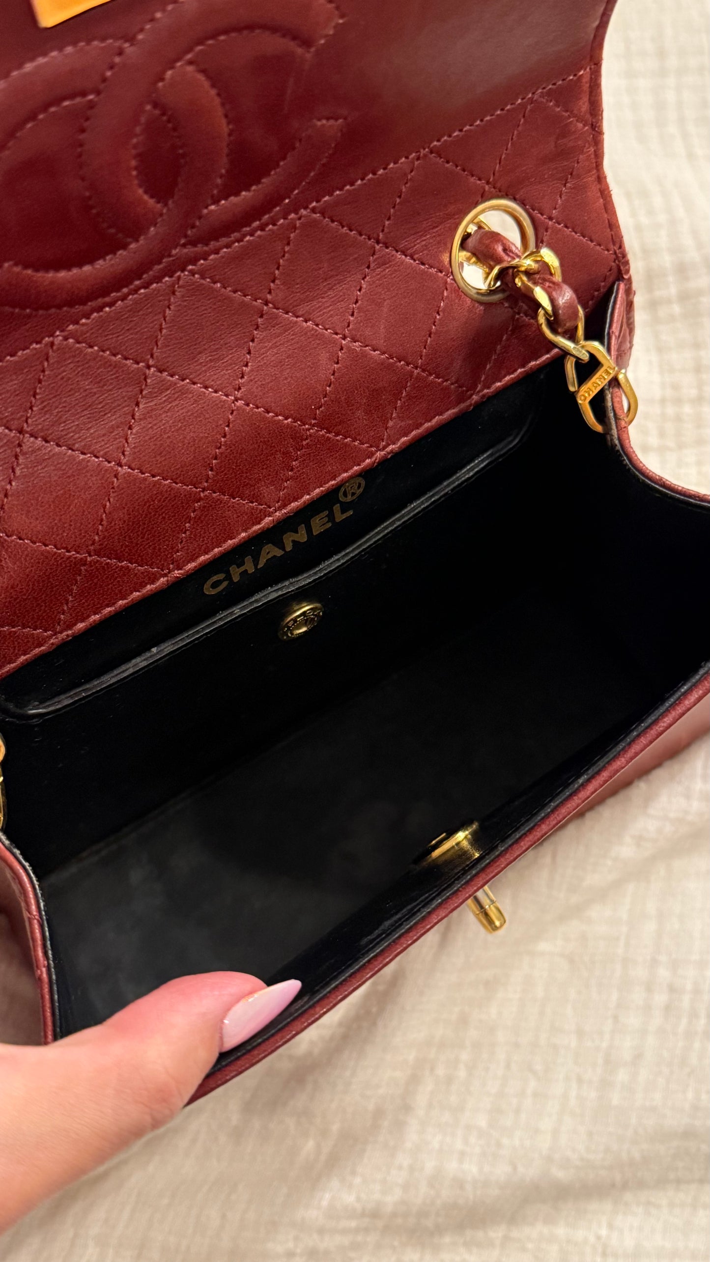 Chanel trapezoid flap bag