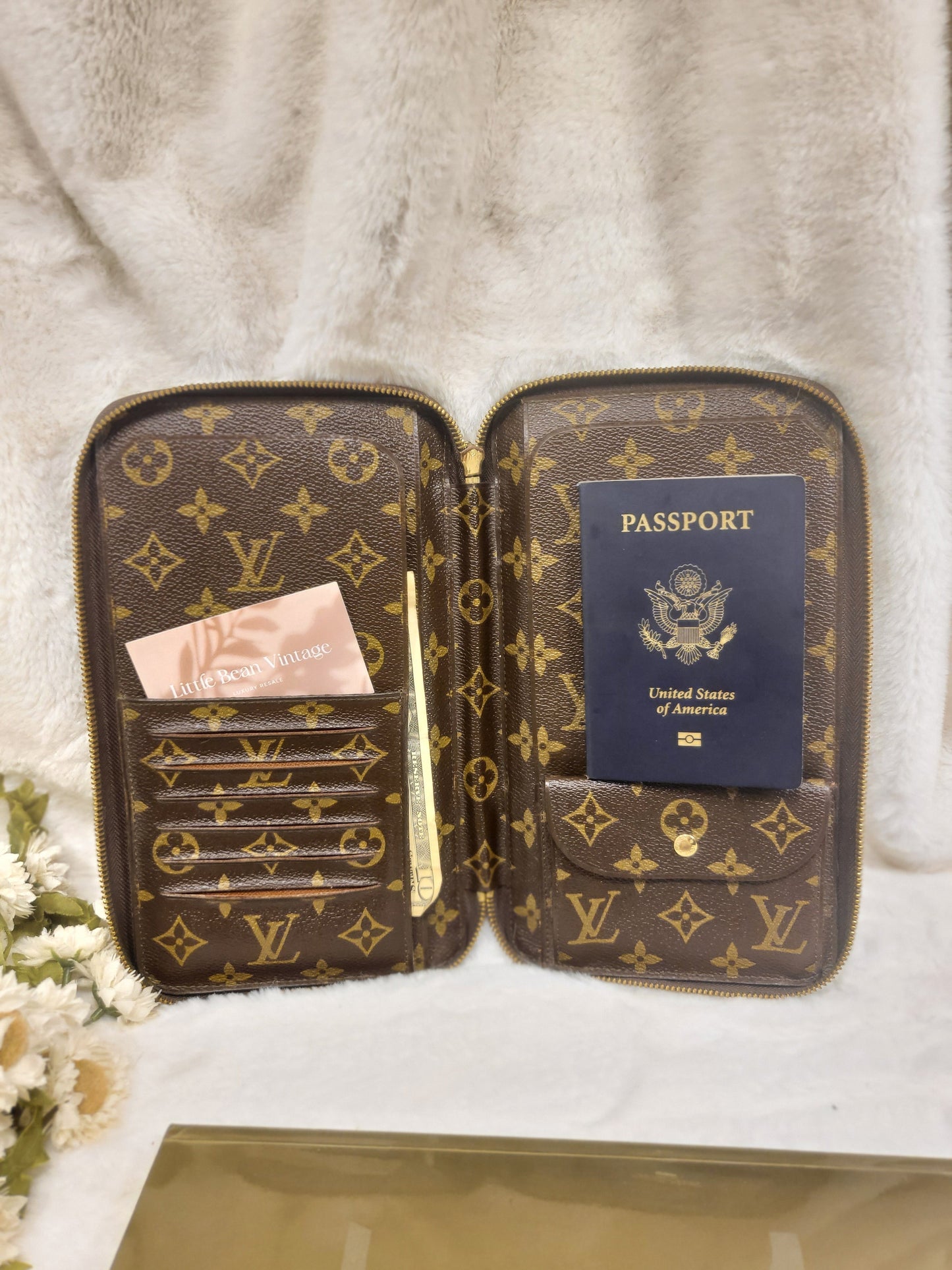 Authentic pre-owned Louis Vuitton de Voyage travel organizer
