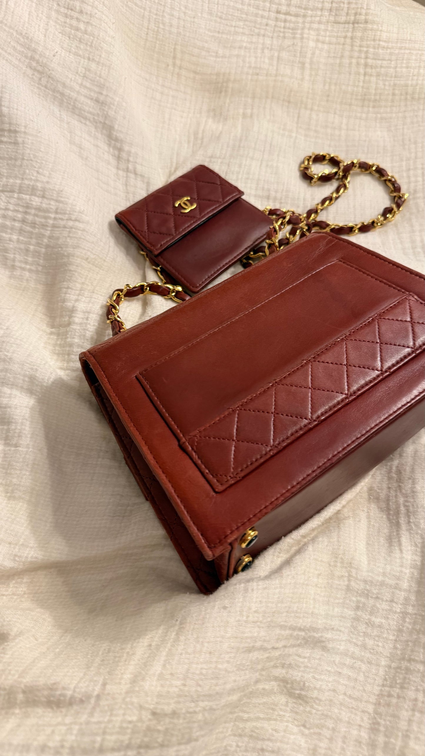 Chanel trapezoid flap bag