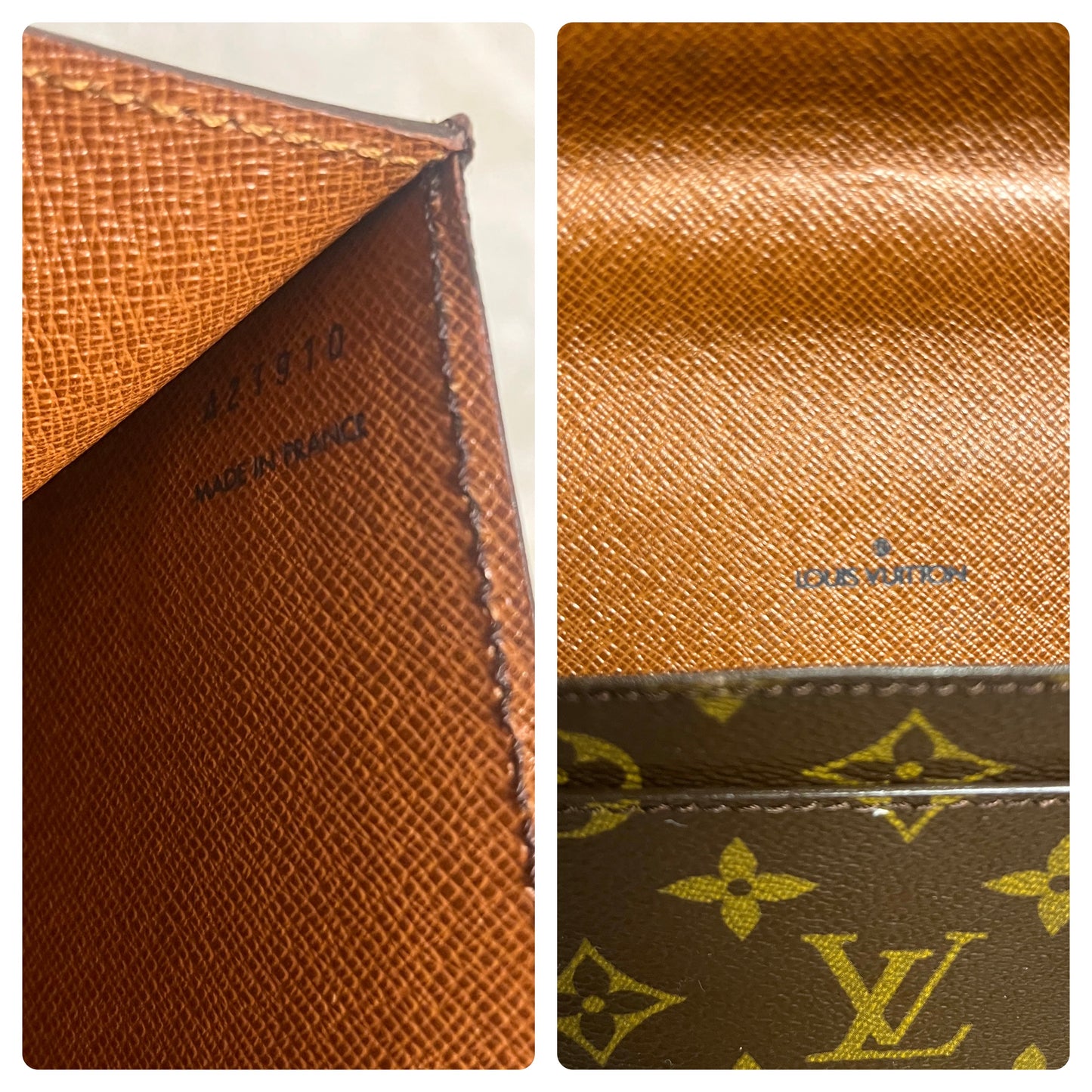 Authentic pre-owned Louis Vuitton Monceau crossbody shoulder bag