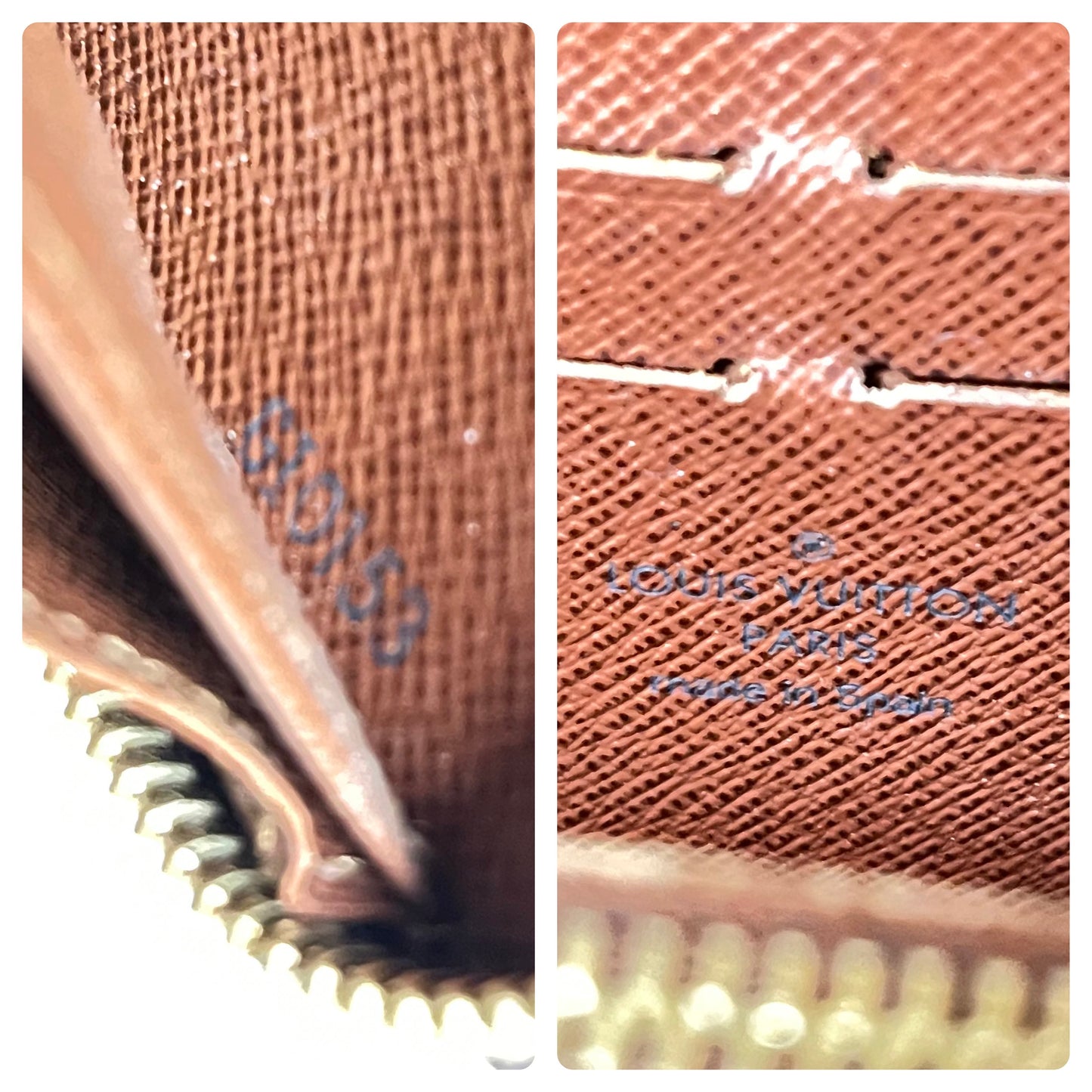 Authentic pre-owned Louis Vuitton zippy compact wallet
