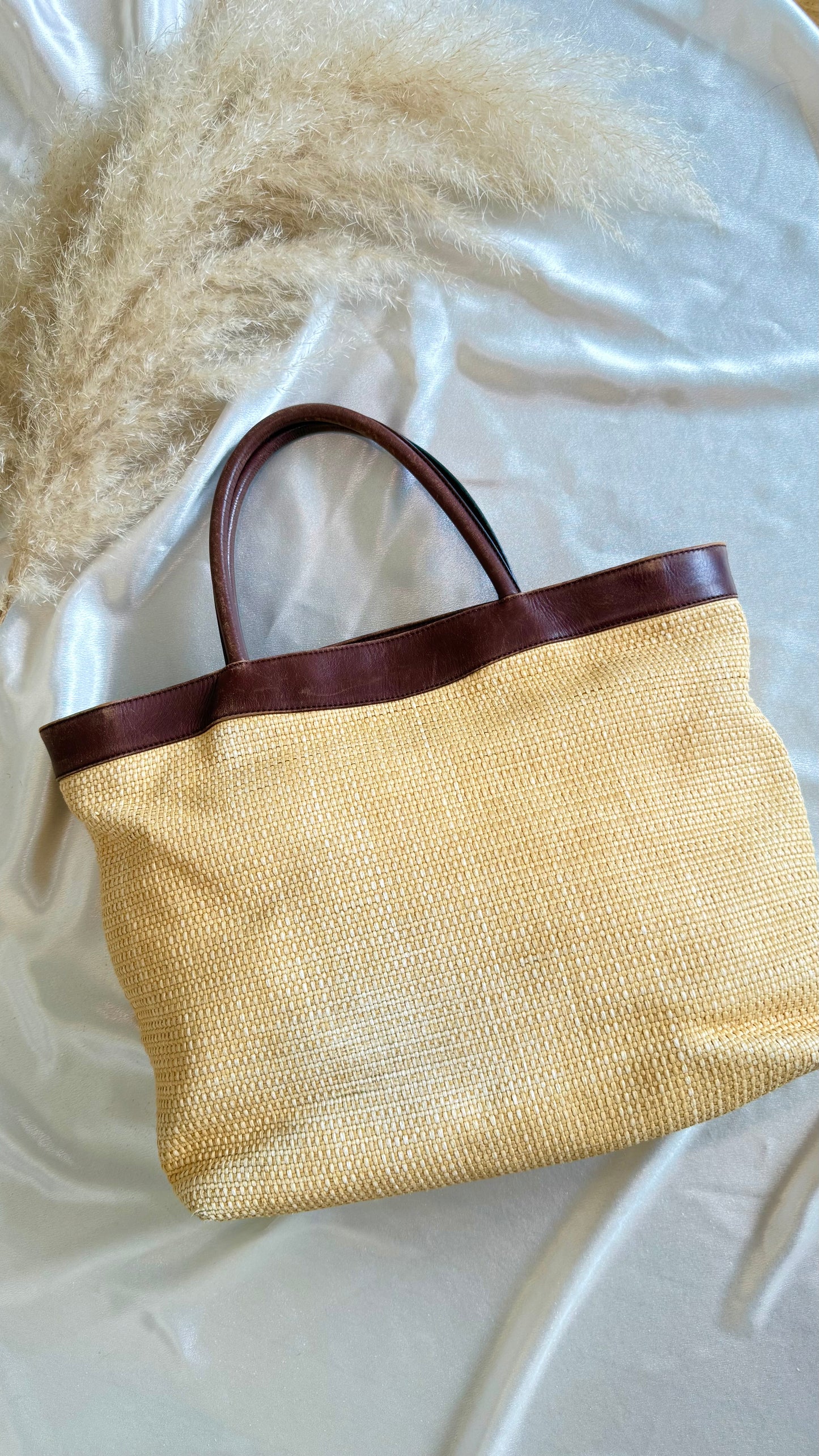 Chanel Raffia Tote Bag