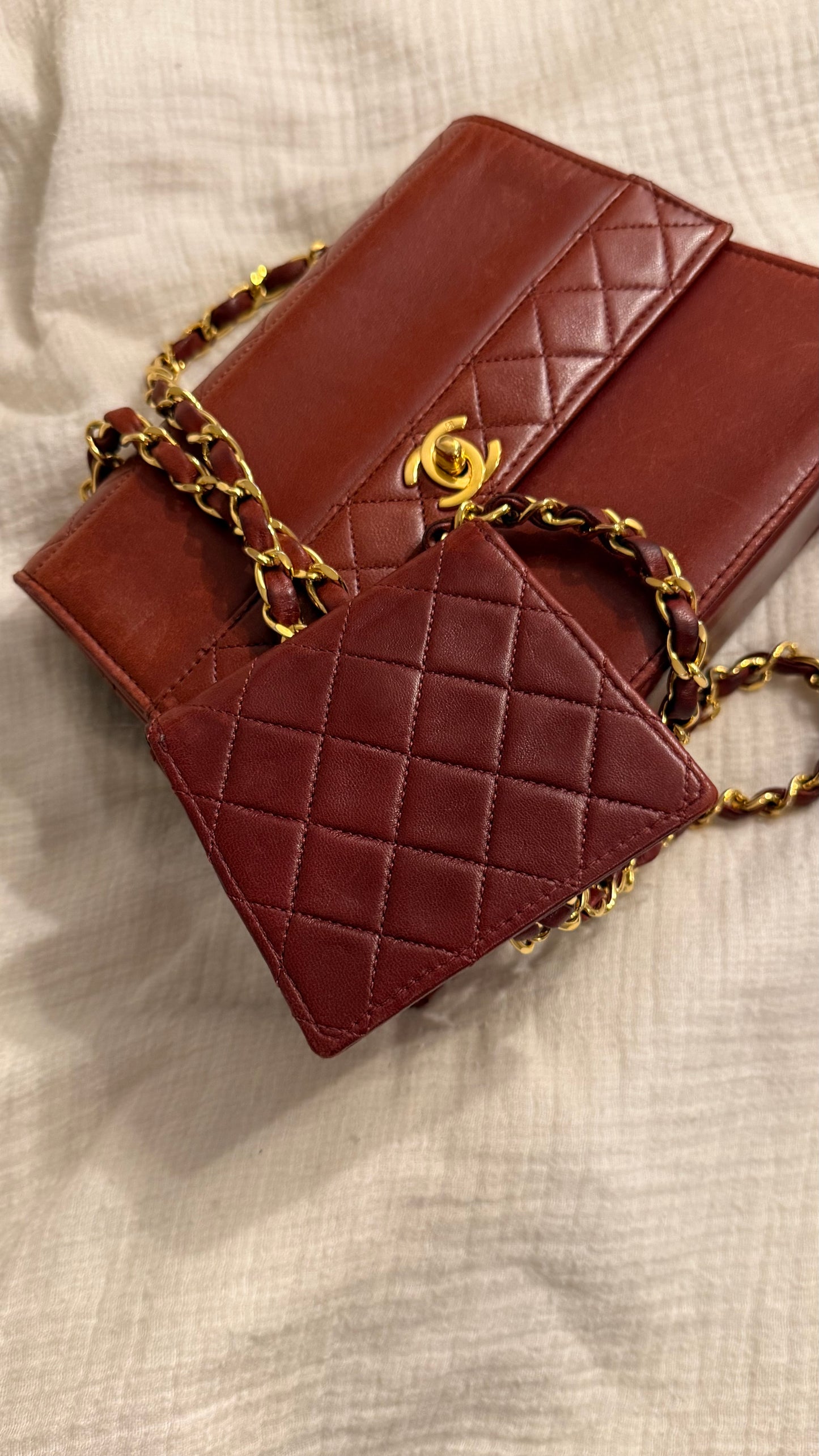 Chanel trapezoid flap bag