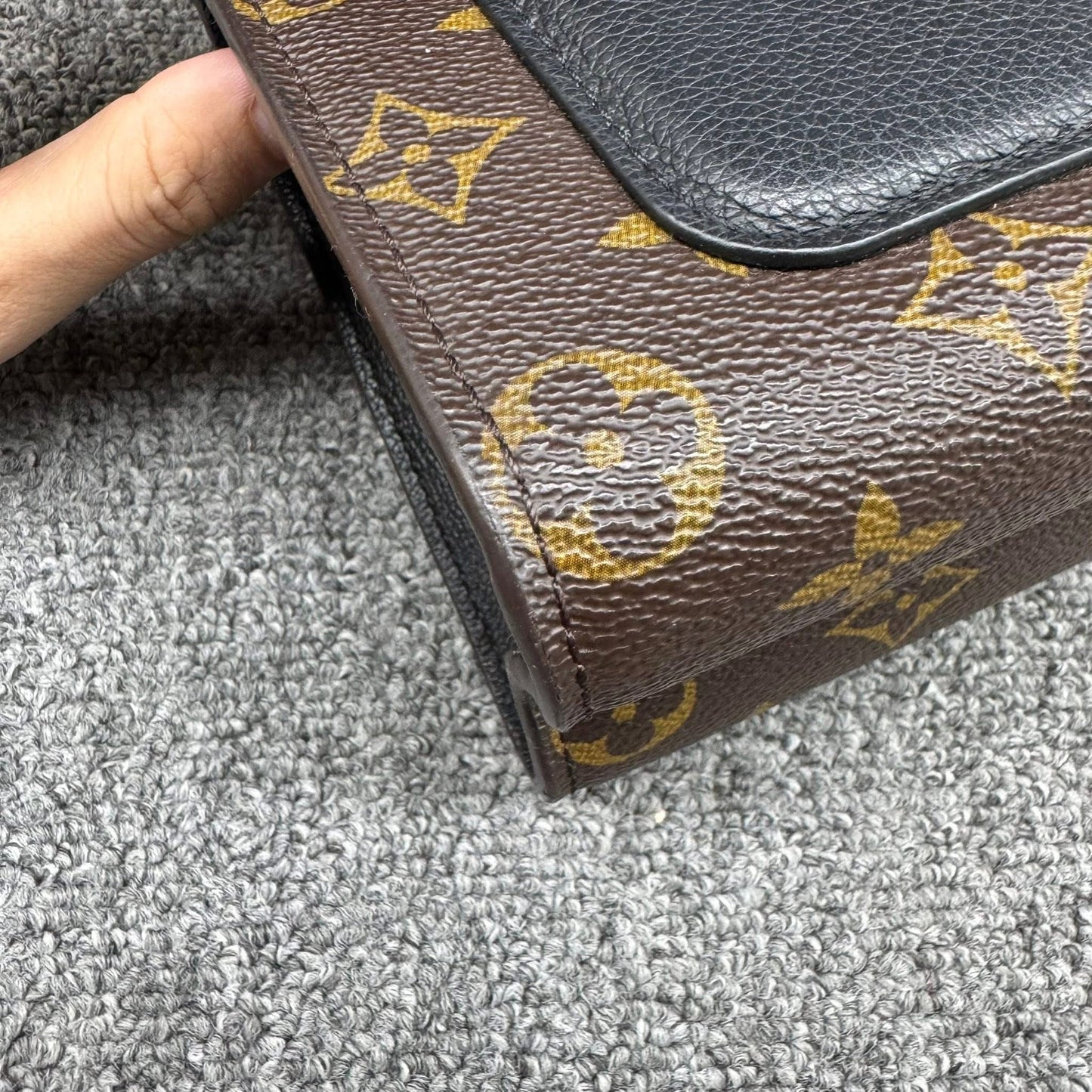 Louis Vuitton Monogram Black Victoire Shoulder Bag