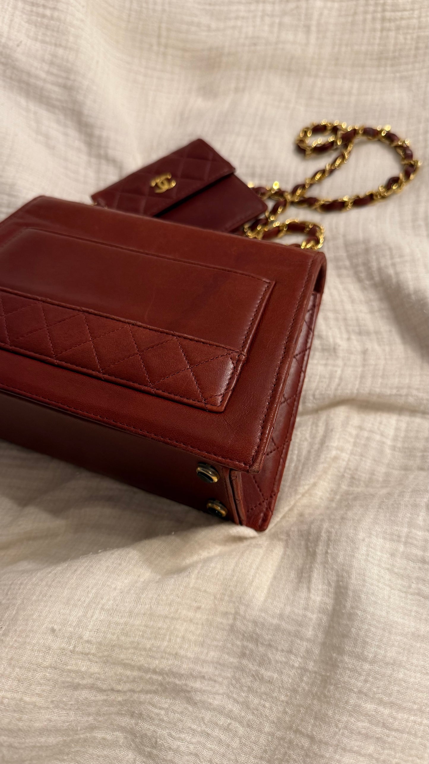 Chanel trapezoid flap bag
