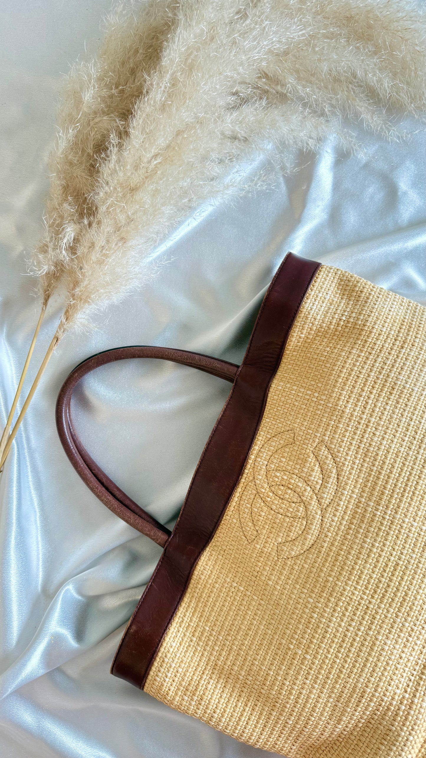 Chanel Raffia Tote Bag