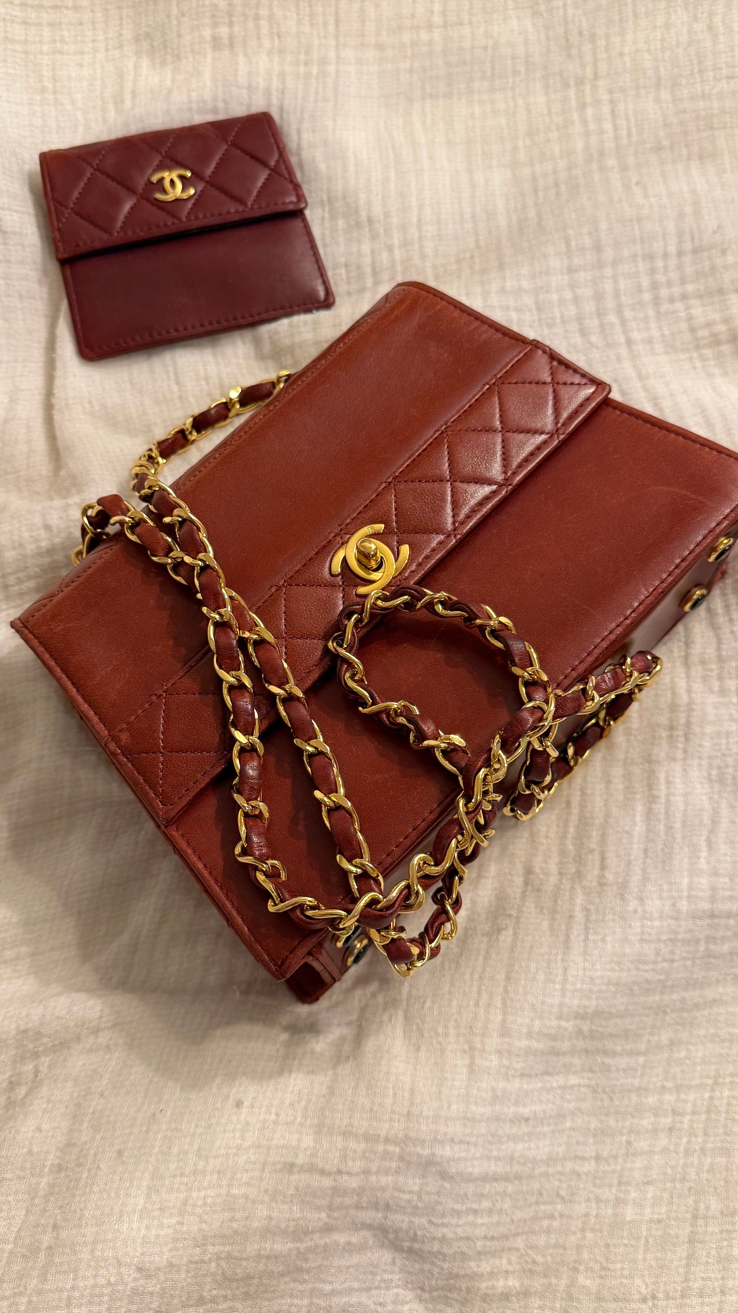 Chanel trapezoid flap bag